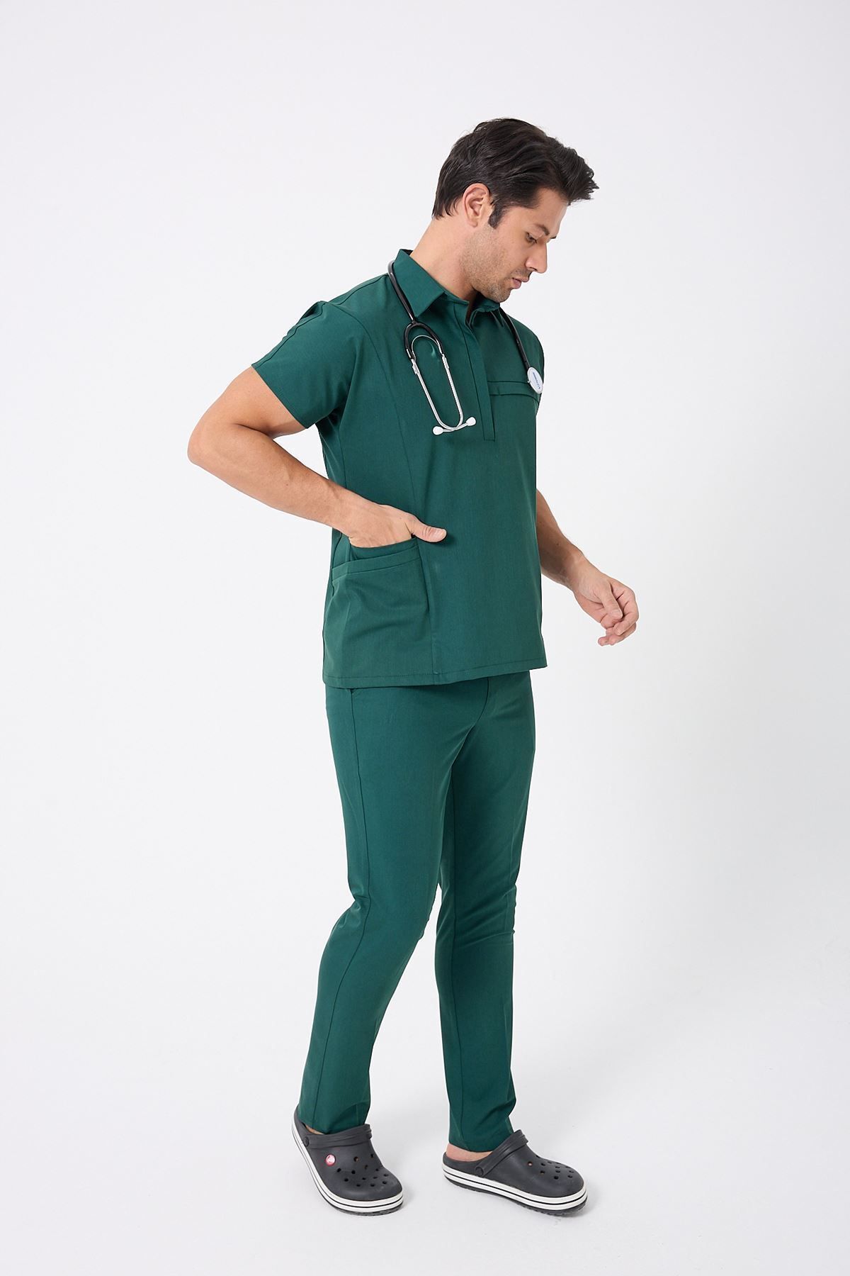 Onur Forma Scrubs Planet Erkek Takım - Zümrüt Yeşili