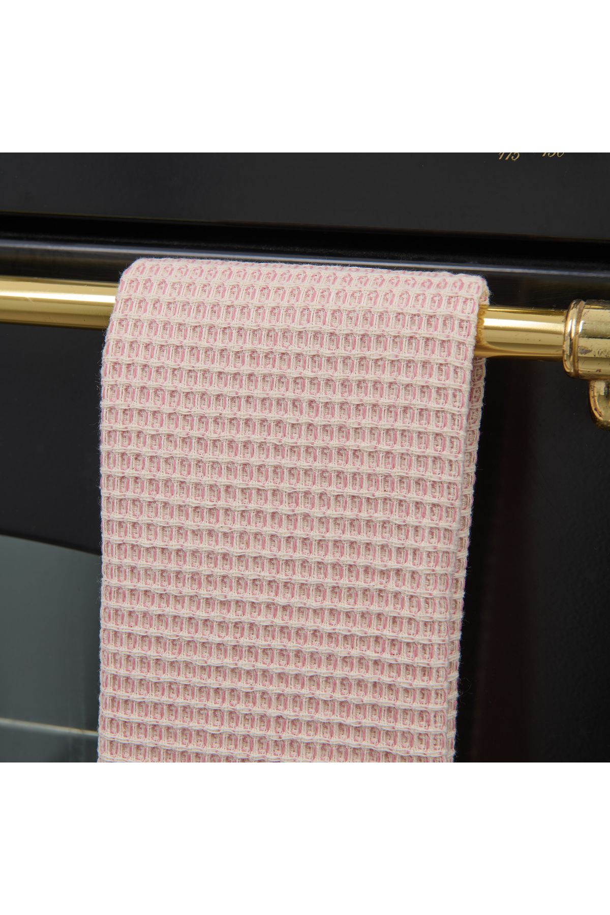 Evidea Soft Waffle Mutfak Havlusu - Pembe - 30x50 cm
