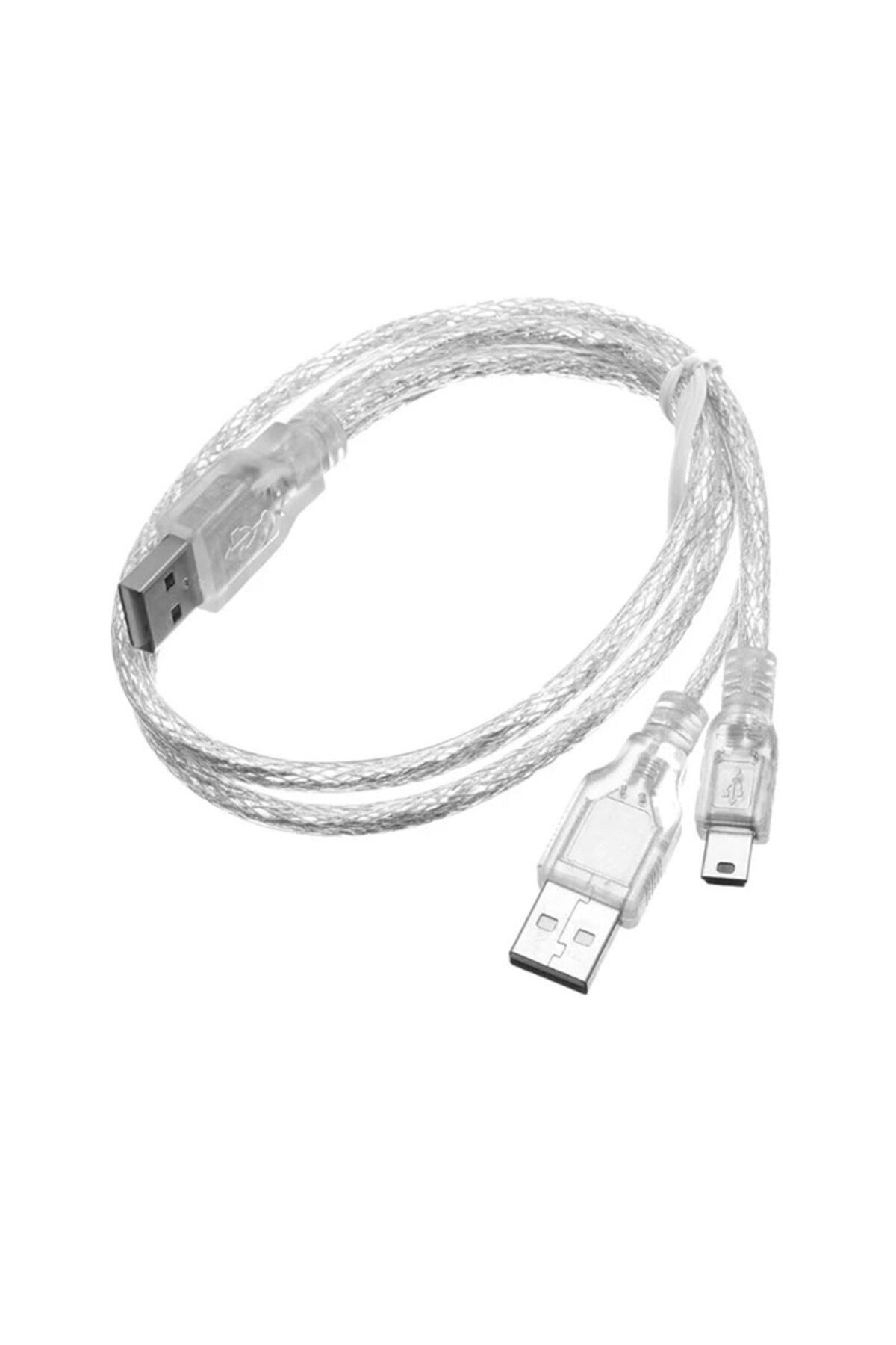 KEEPRO Mini usb y kablo 5 pin y kablo güç destekli harici harddisk kablosu