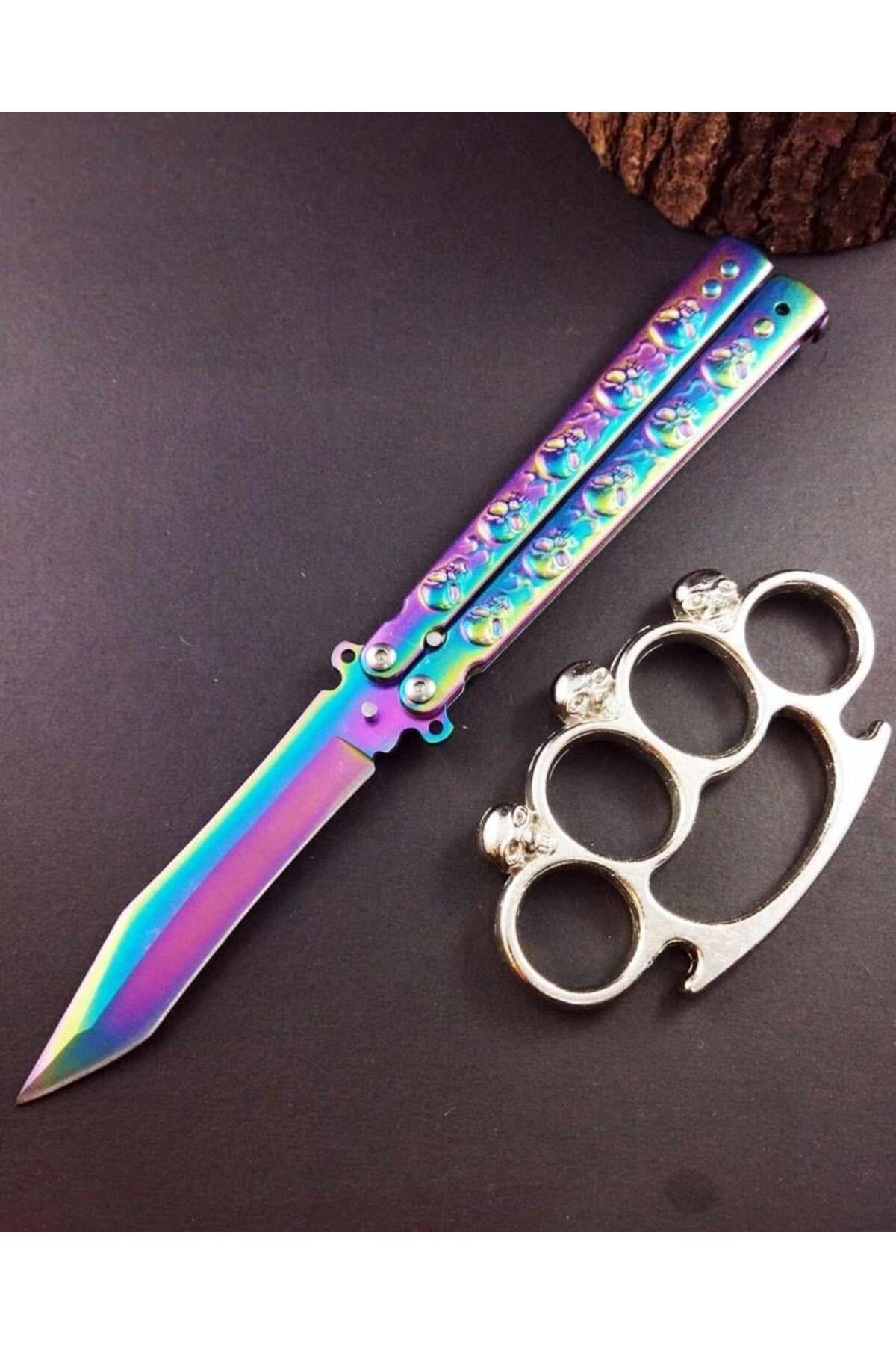 supertrend Süpertrend Benchmade Gökkuşağı - Kuru Kafa - Punch Hediyeli Kelebek