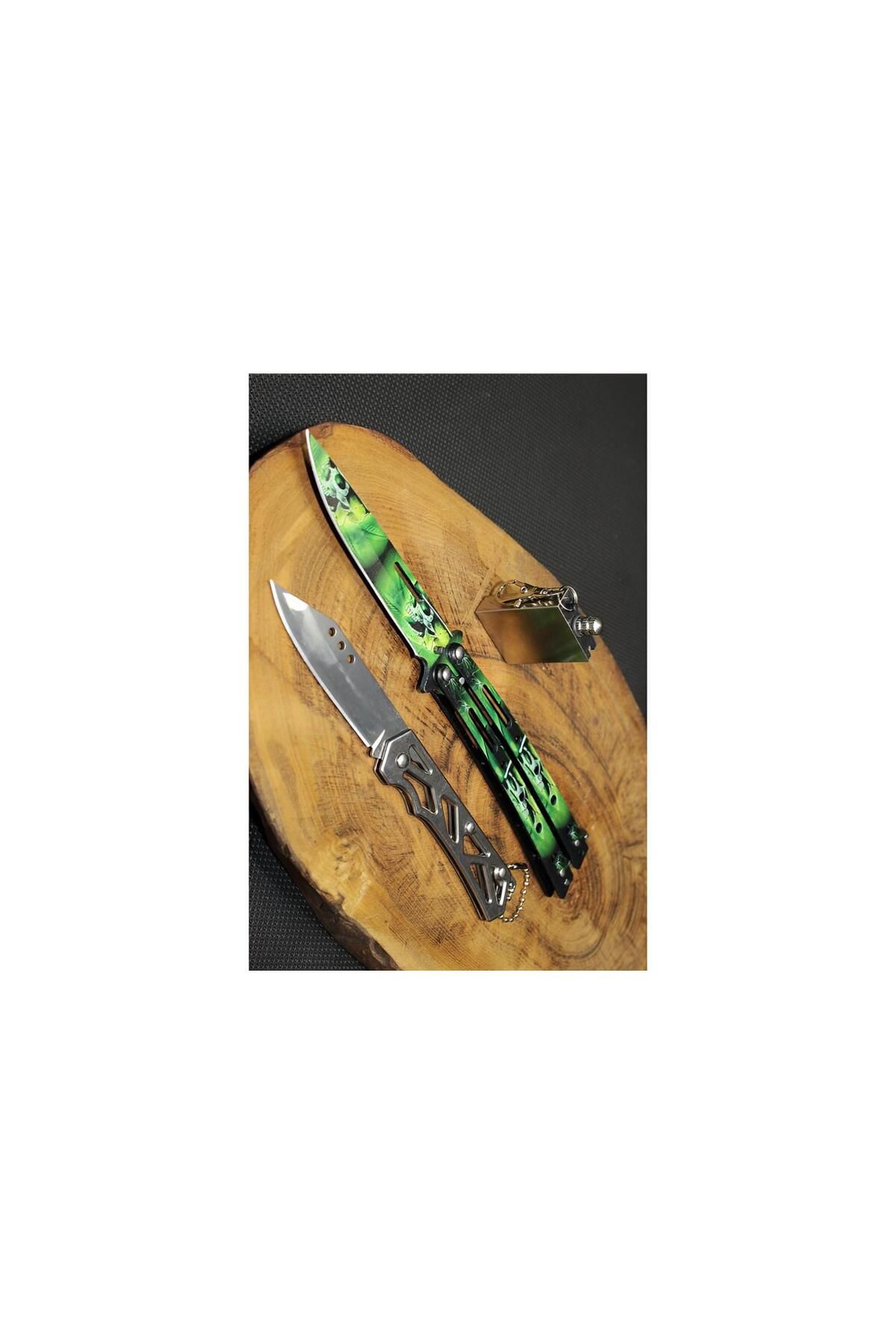 supertrend Süpertrend Kamp Outdoor Kelebek Paslanmaz 3 lü Çelik Çakı Set