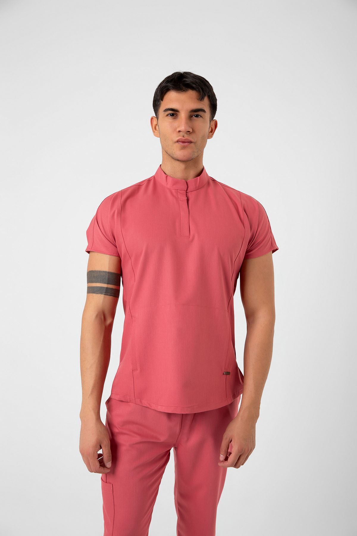 Onur Forma Scrubs New Line Erkek Takım - Gül Kurusu