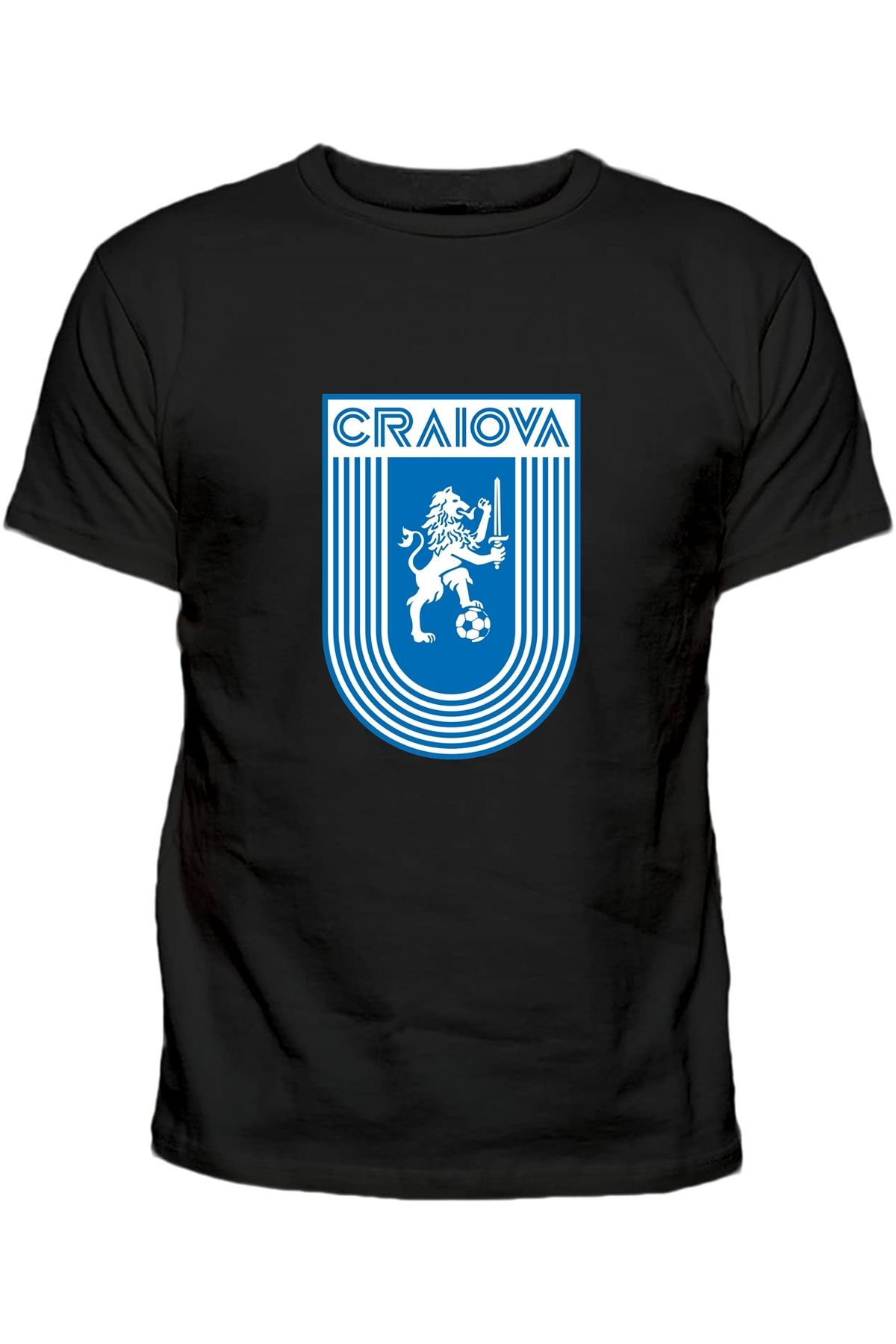 Efendioğlu Design-Universitatea Craiova Club Big Printed Men's Cotton Tshirt 1