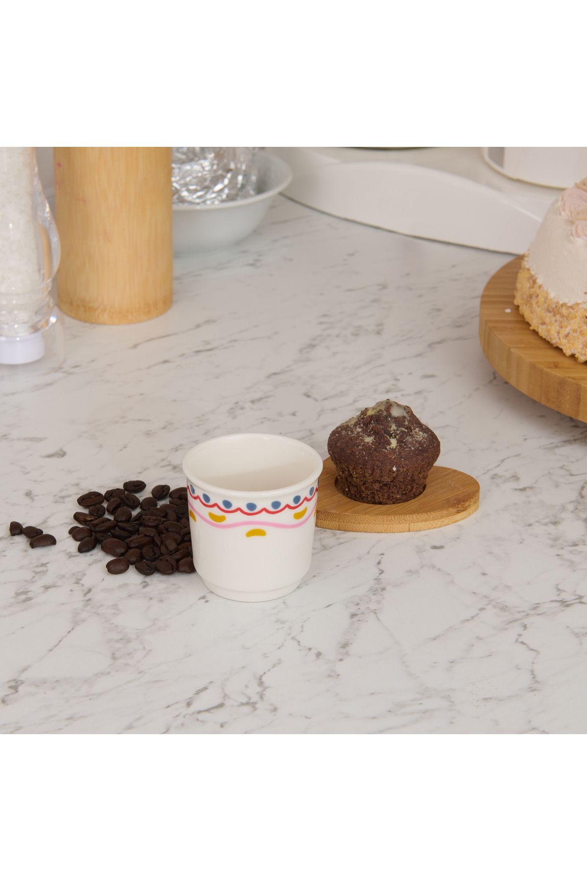Evidea Kitchen Magique Espresso Fincanı - Renkli - 80 ml
