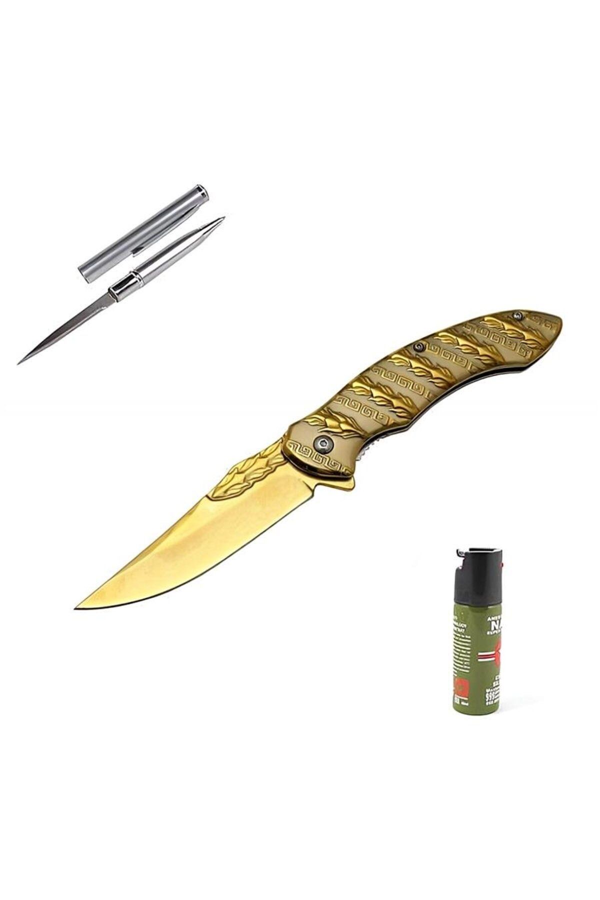 supertrend Süpertrend Kişiye Özel Metal Snake Çakı Gold HC021 GLD 21 CM