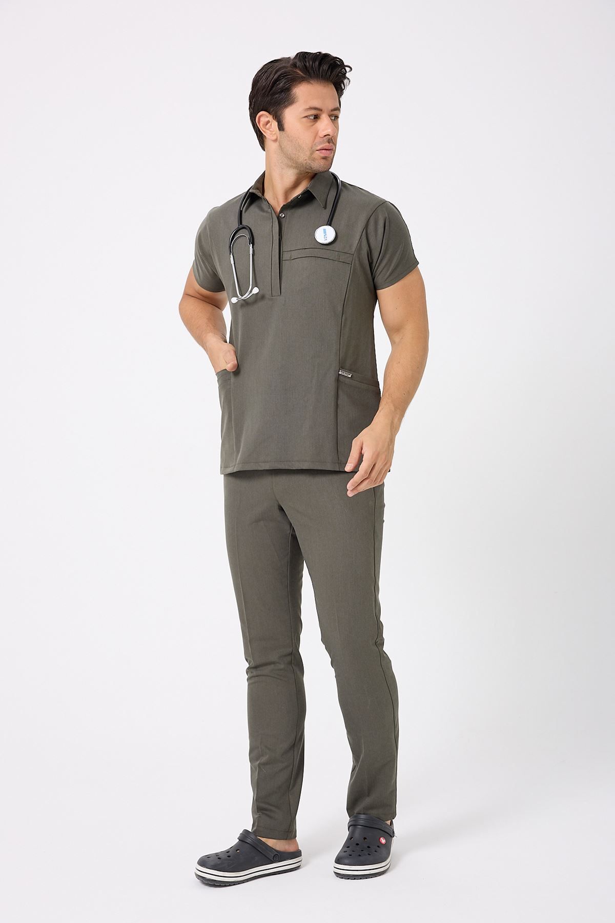 Onur Forma Scrubs Planet Erkek Takım - Haki