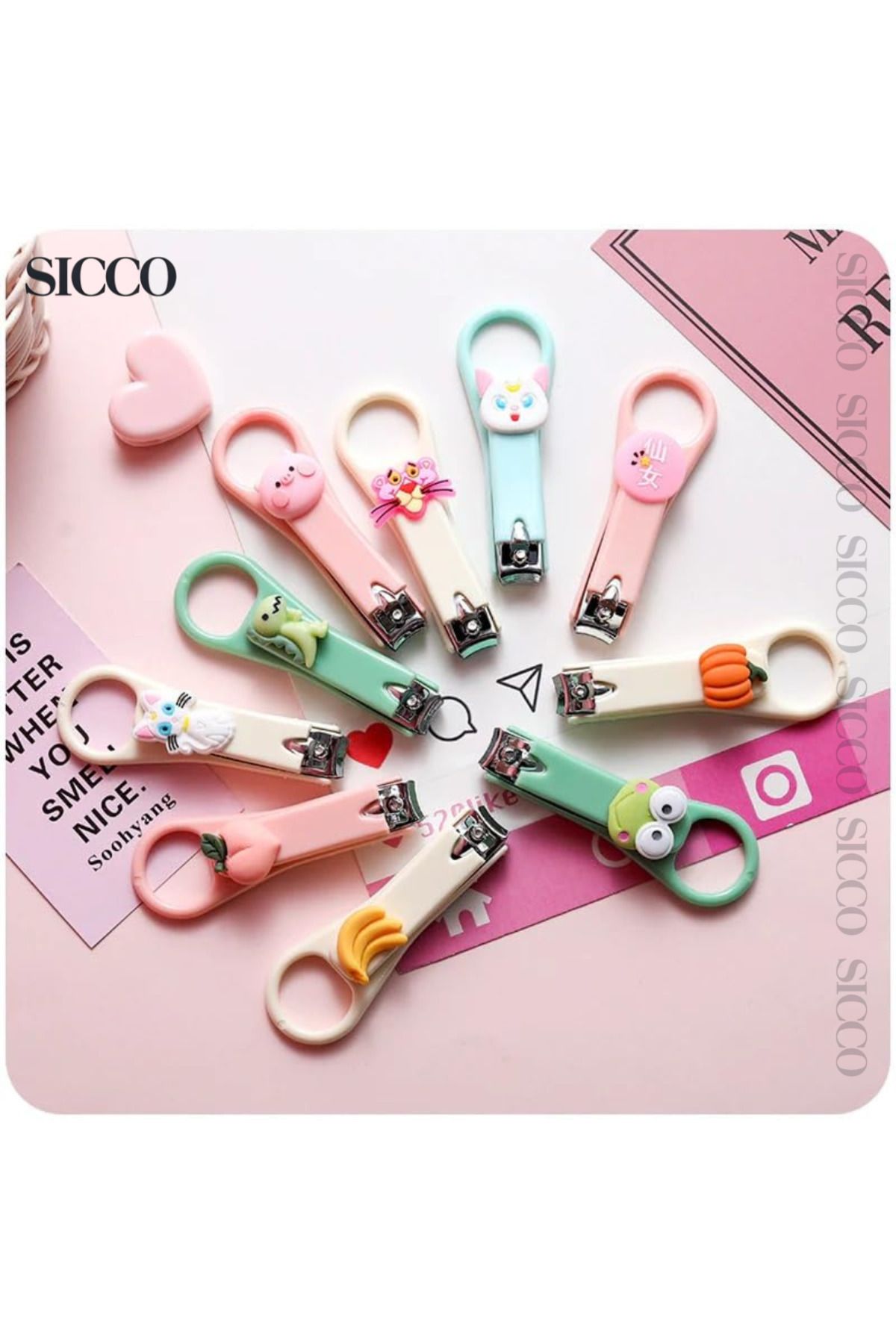 SİCCO Sicco - Meyveli Sevimli Tırnak Makası - Hediyelik Kaliteli Tırnak Makası