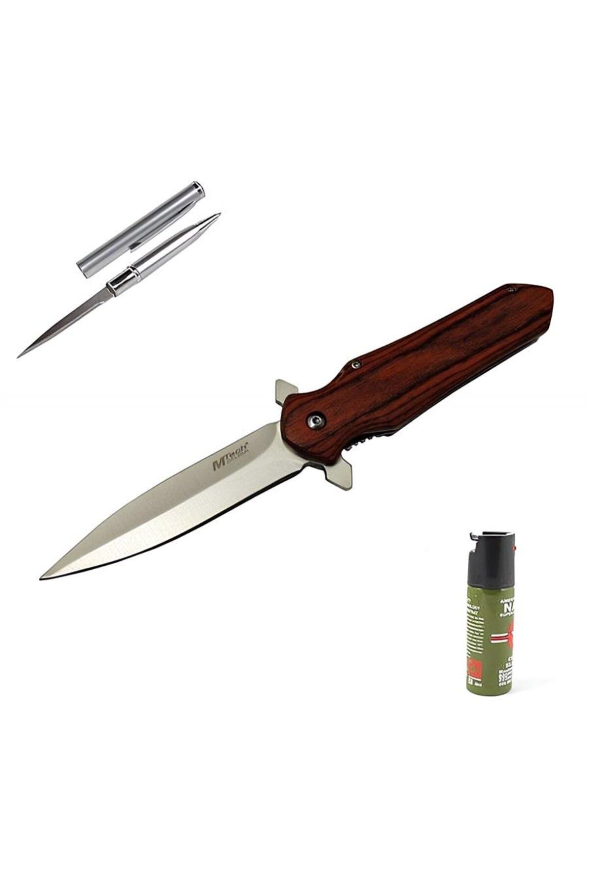 alsepeteavm Kişiye Özel Mtech Çakı Ahşap 4-11 21 CM