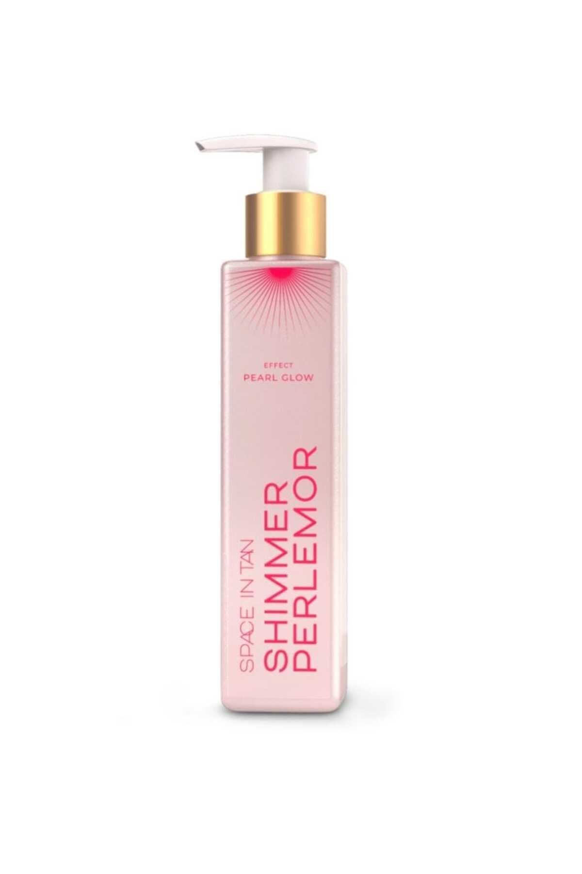 Generic SPACE IN TAN Pearl Shimmer Body Lotion - Aloe Vera & Squalane İnci Parıltılı Vücut Losyonu 200ml