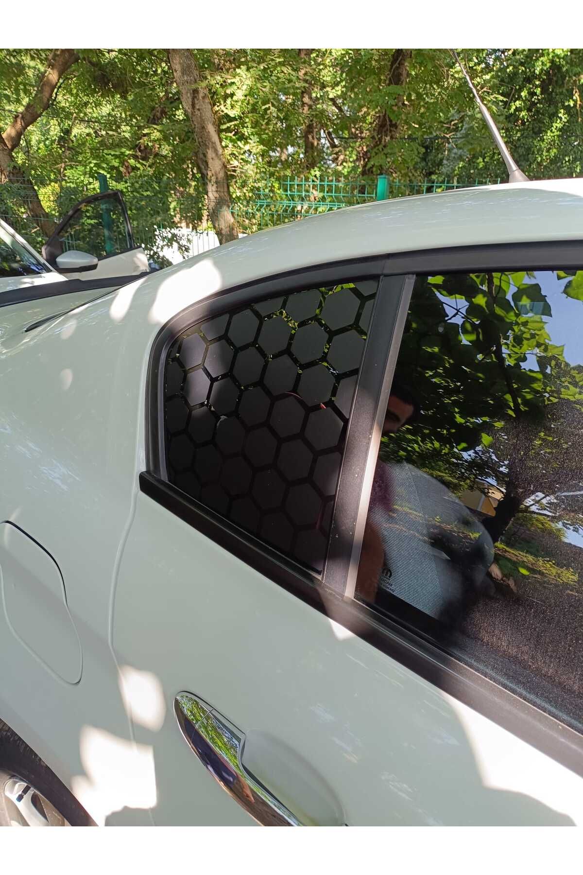 Sticker Works EGEA Kelebek Cam Petek Desen - Sağ Sol