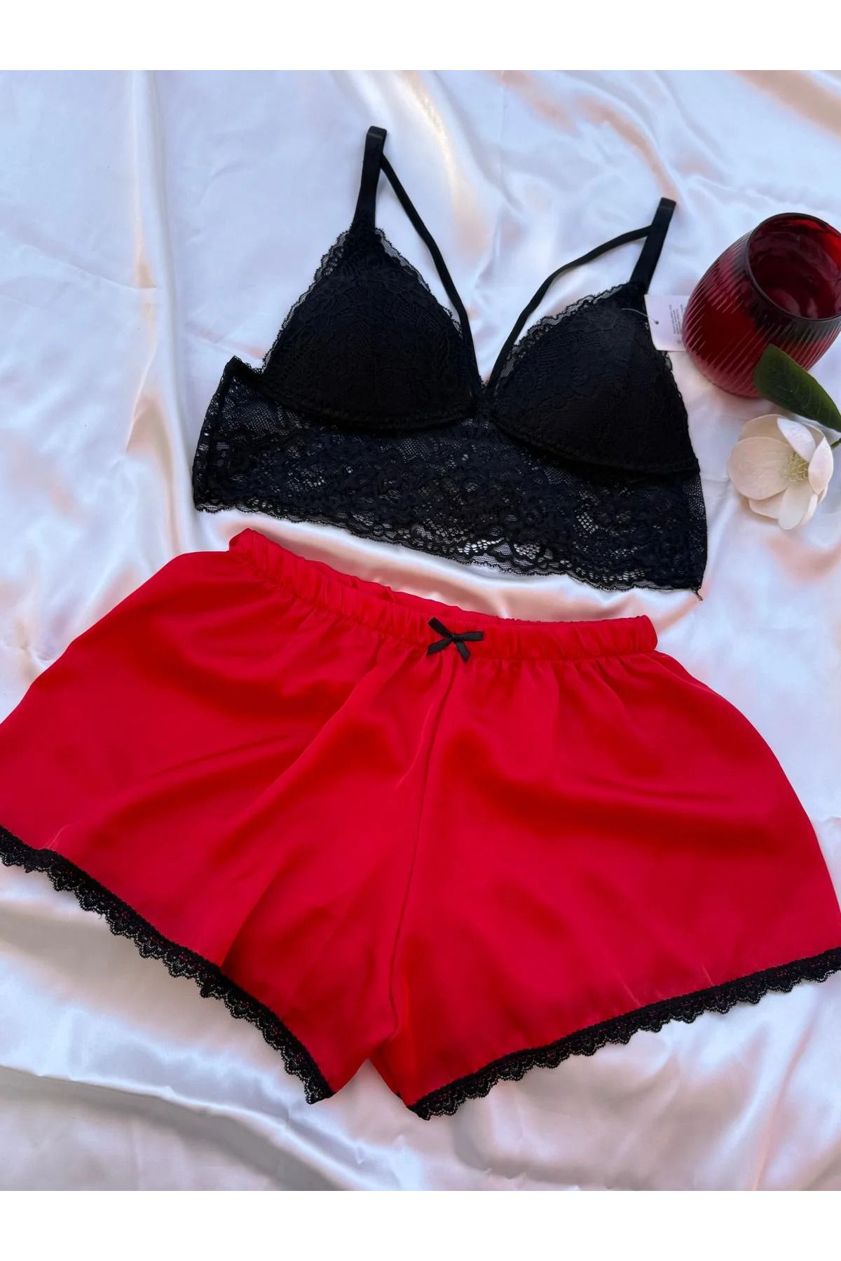 Butik Büstiyerli Pijama Takımı