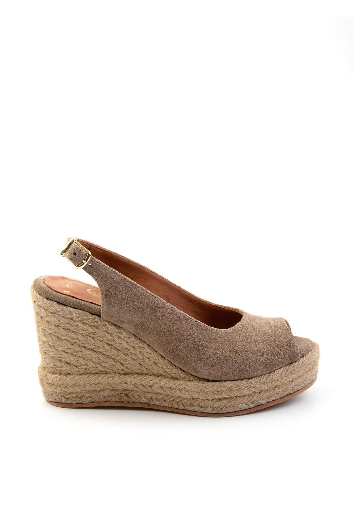 Bambi Vizon Leather Kadın Sandalet K05666030202