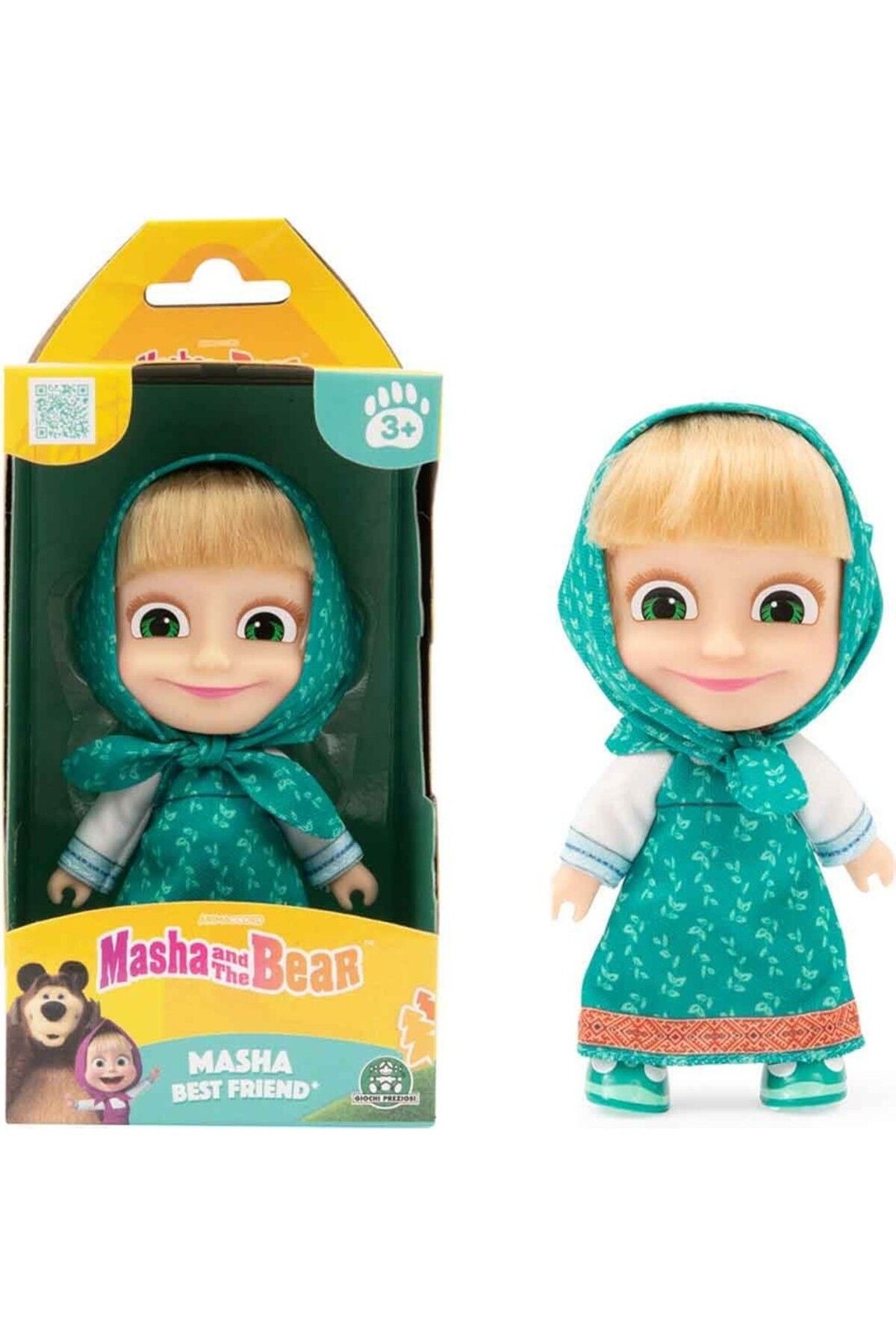 UZUNKAYA HOME Masha Bebek S3 MHA37000 - Yeşil Elbiseli Maşa