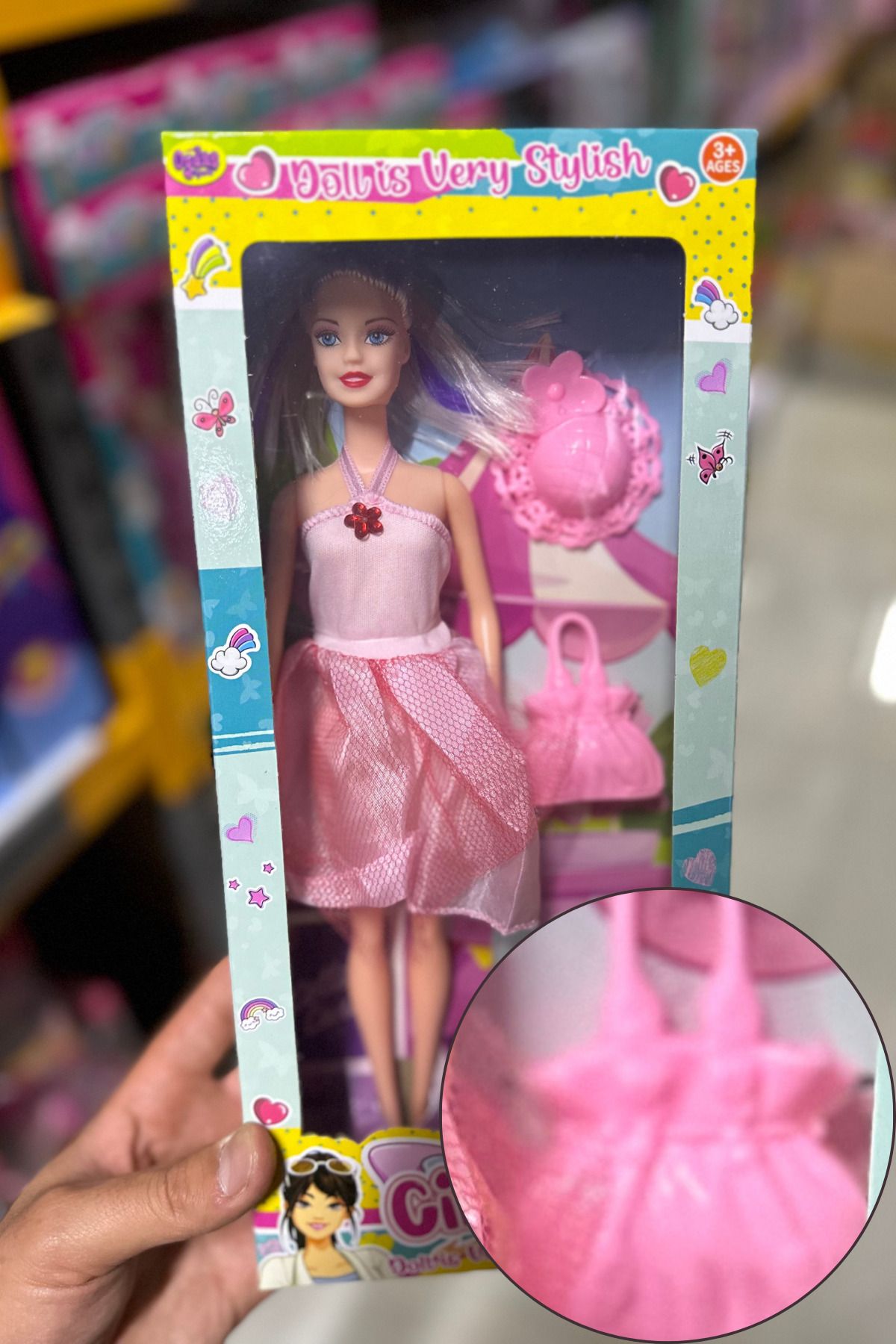 craftivio Kutulu Model Bebek Aksesuarlı Oyuncak Evcilik Seti