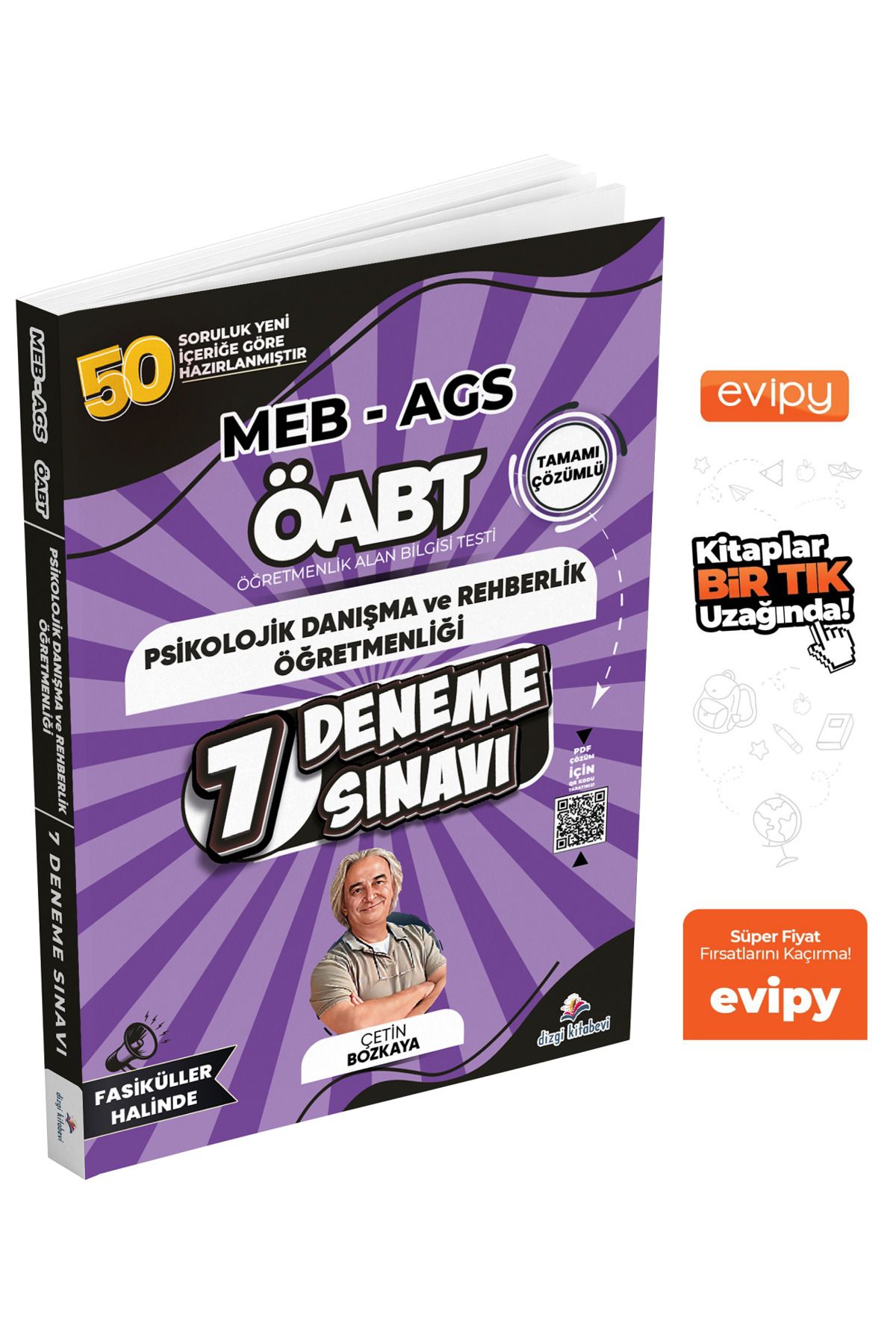 Dizgi Kitap 2025 MEB AGS ÖABT Psikolojik Danışma ve Rehberlik Öğretmenliği 7 Deneme - Çetin Bozkaya
