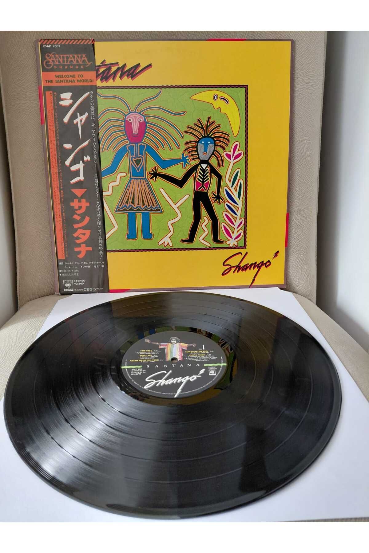 Plakperest SANTANA - Shango - 1982 Japonya Basım LP Plak - Obi’li-2.el