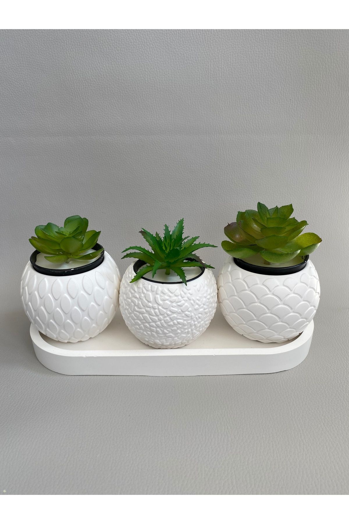 SELAR HOME DECOR Kaktüs sukulent için mini saksı 4 parça