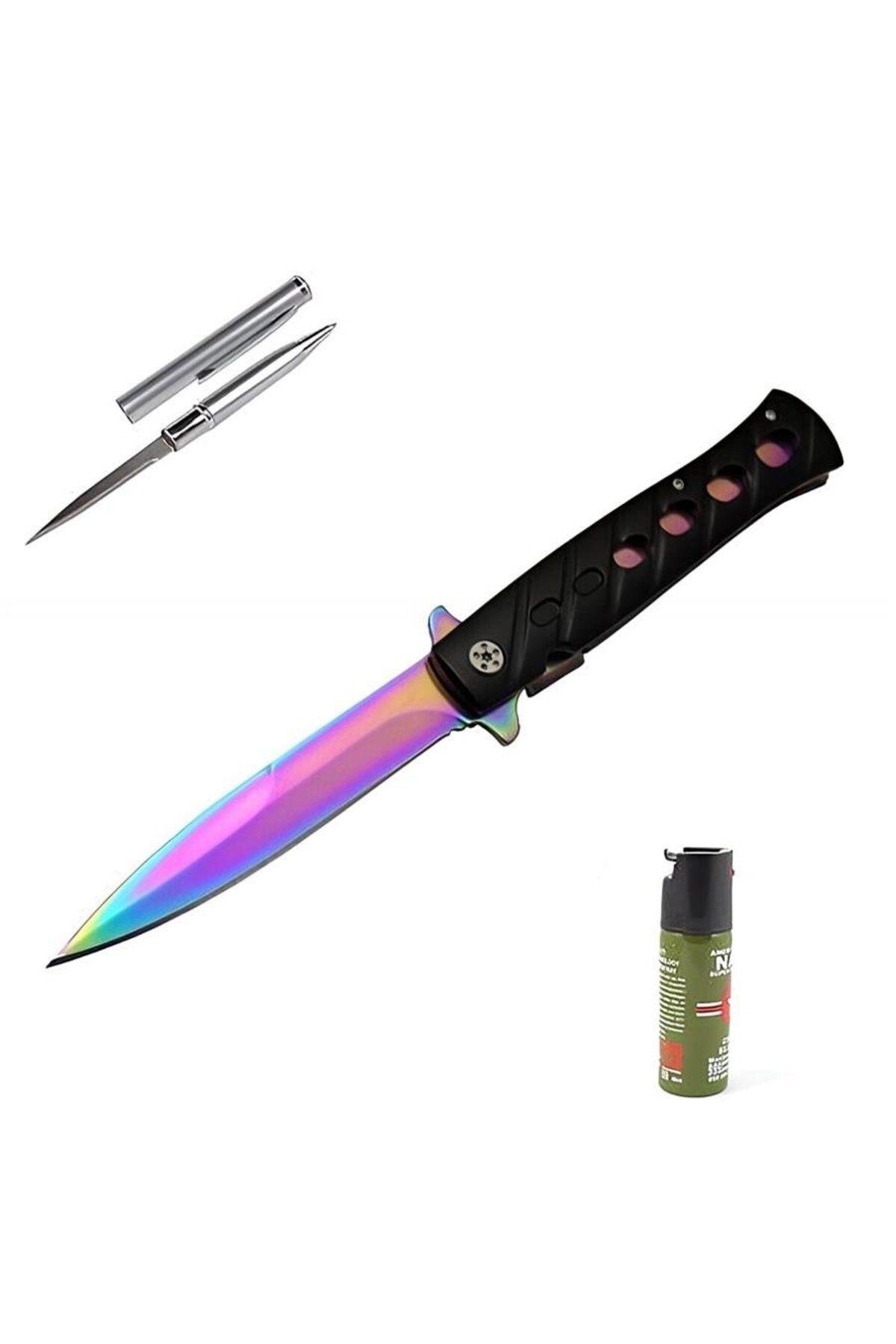 supertrend Süpertrend Kişiye Özel Wenom Çakı Gökkuşağı K033- 23 CM