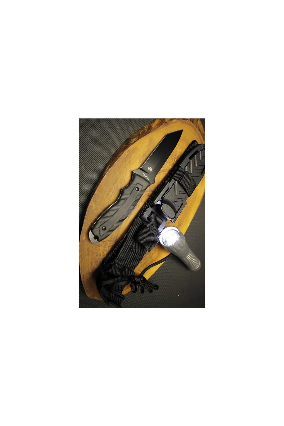 alsepeteavm Gerber 24 cm Sert Kılıflı Askeri Personel Bıçağı Fener Hediyeli