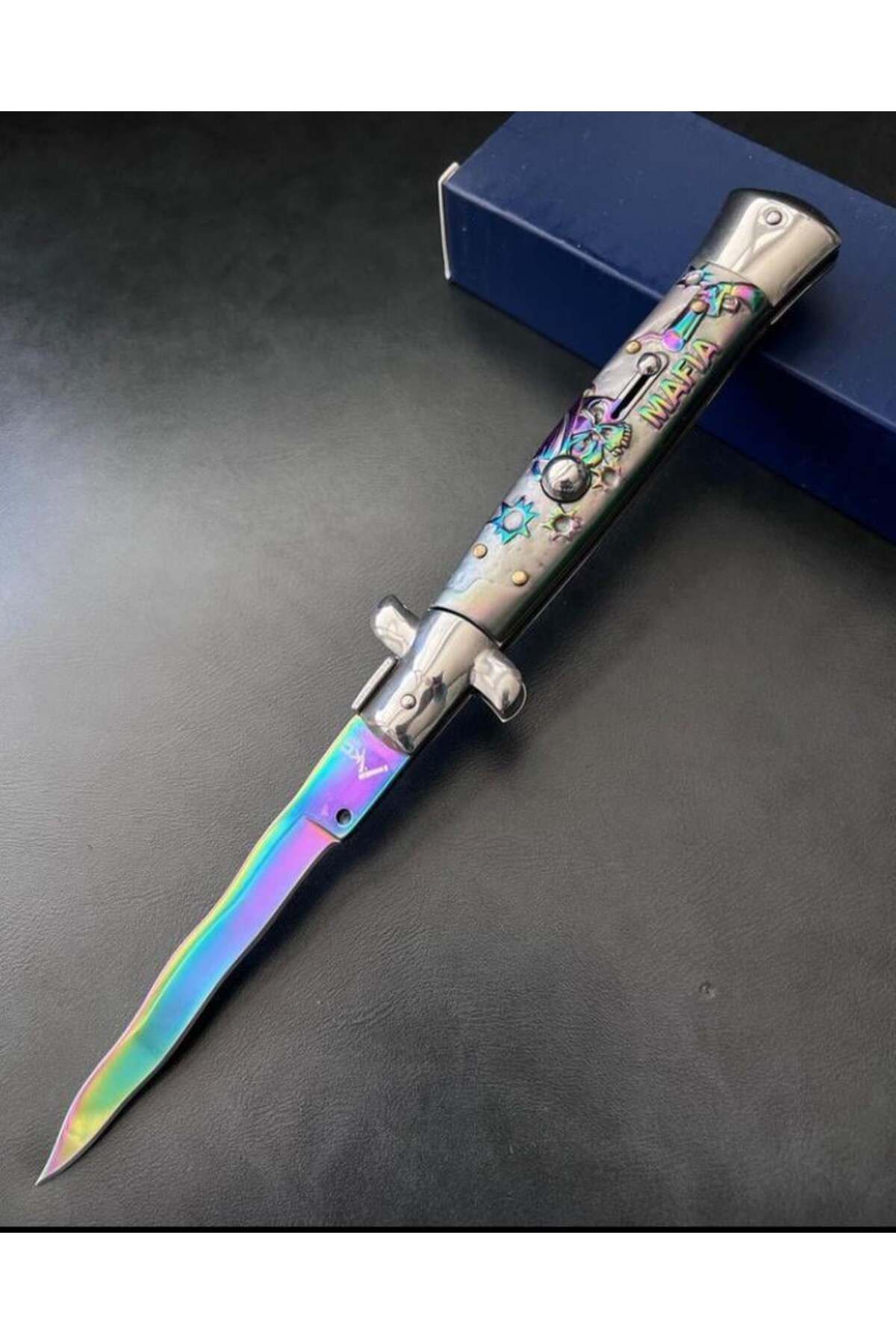 alsepeteavm Akc Desenli Yılan Ağızlı Gökkuşağı İtalyan Stiletto