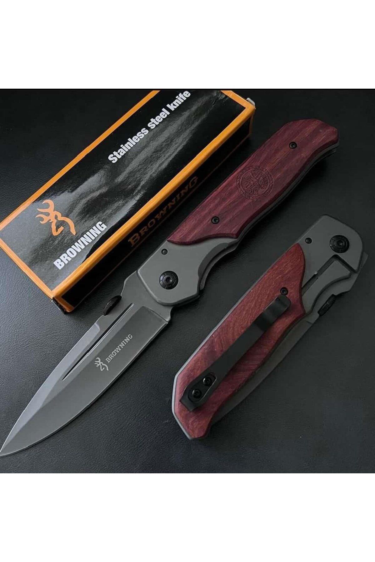 alsepeteavm Browning DA50 Ahşap Kabze Kamp Çakısı