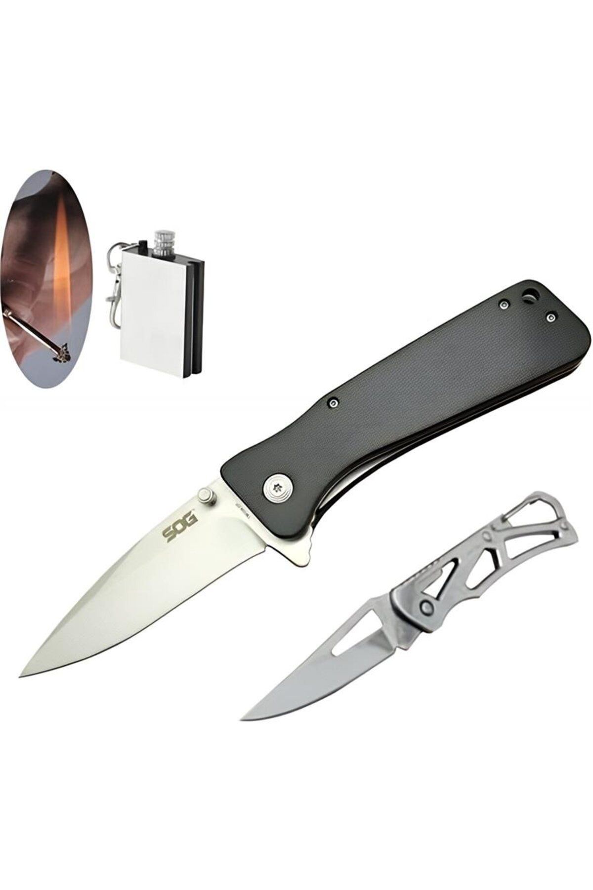 alsepeteavm Sog Serisi TWI24-CP Bk-23 cm Maun Çakı Seti SLN350