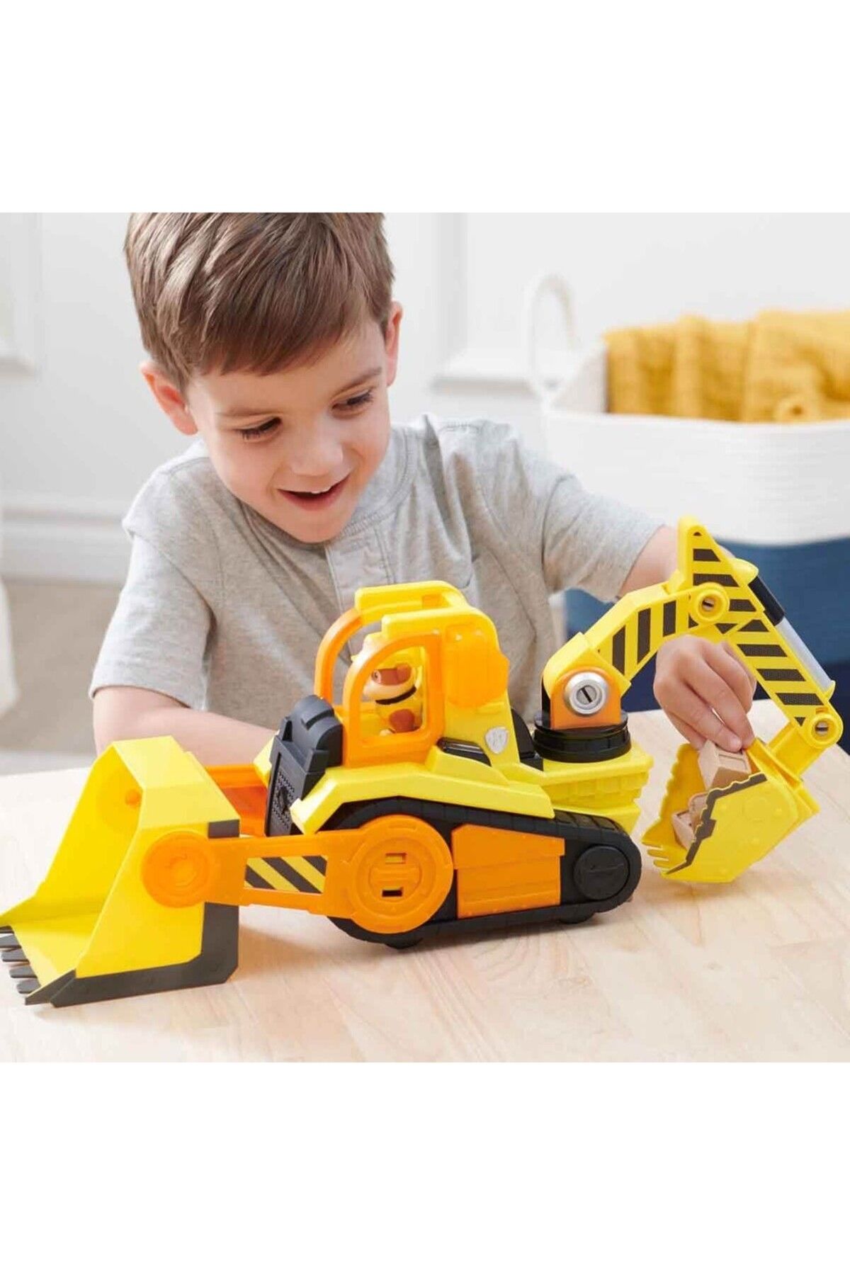 UZUNKAYA HOME Paw Patrol Sesli ve Işıklı Rubble Crew Deluxe Buldozer 40 cm