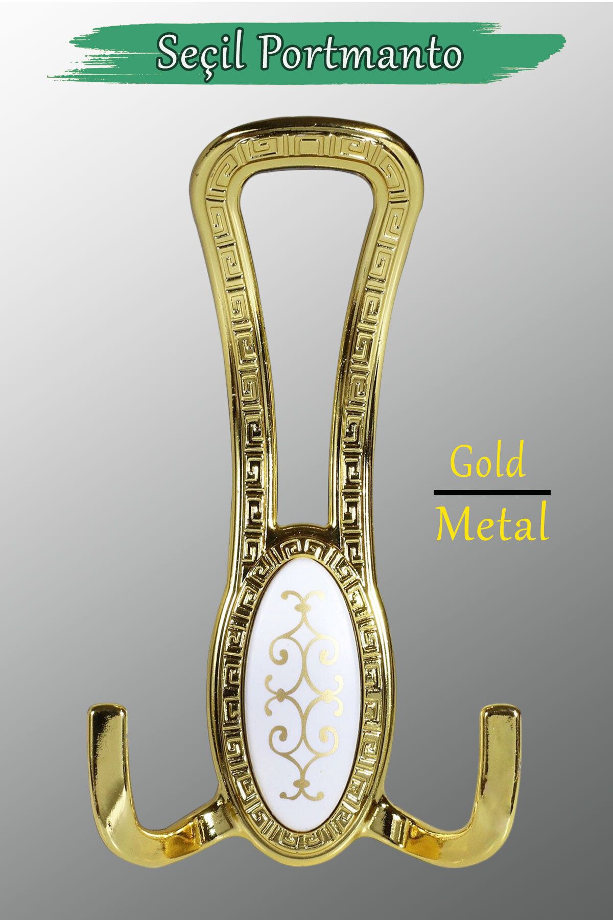 Sucuoğlu Seçil (GOLD ALTIN) Metal Portmanto Vestiyer Duvar Dolap Elbise Mobilya Kapı Askısı Askılığı Askılık