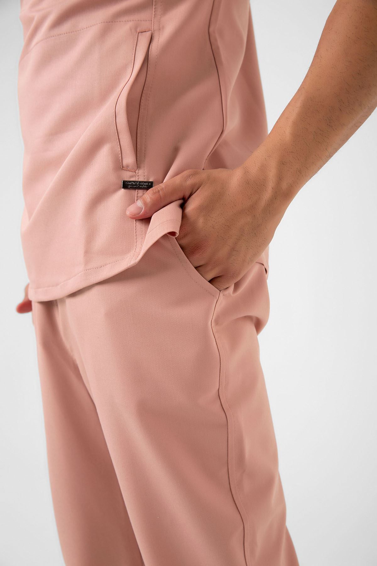 Onur Forma Scrubs New Line Erkek Takım - Pudra