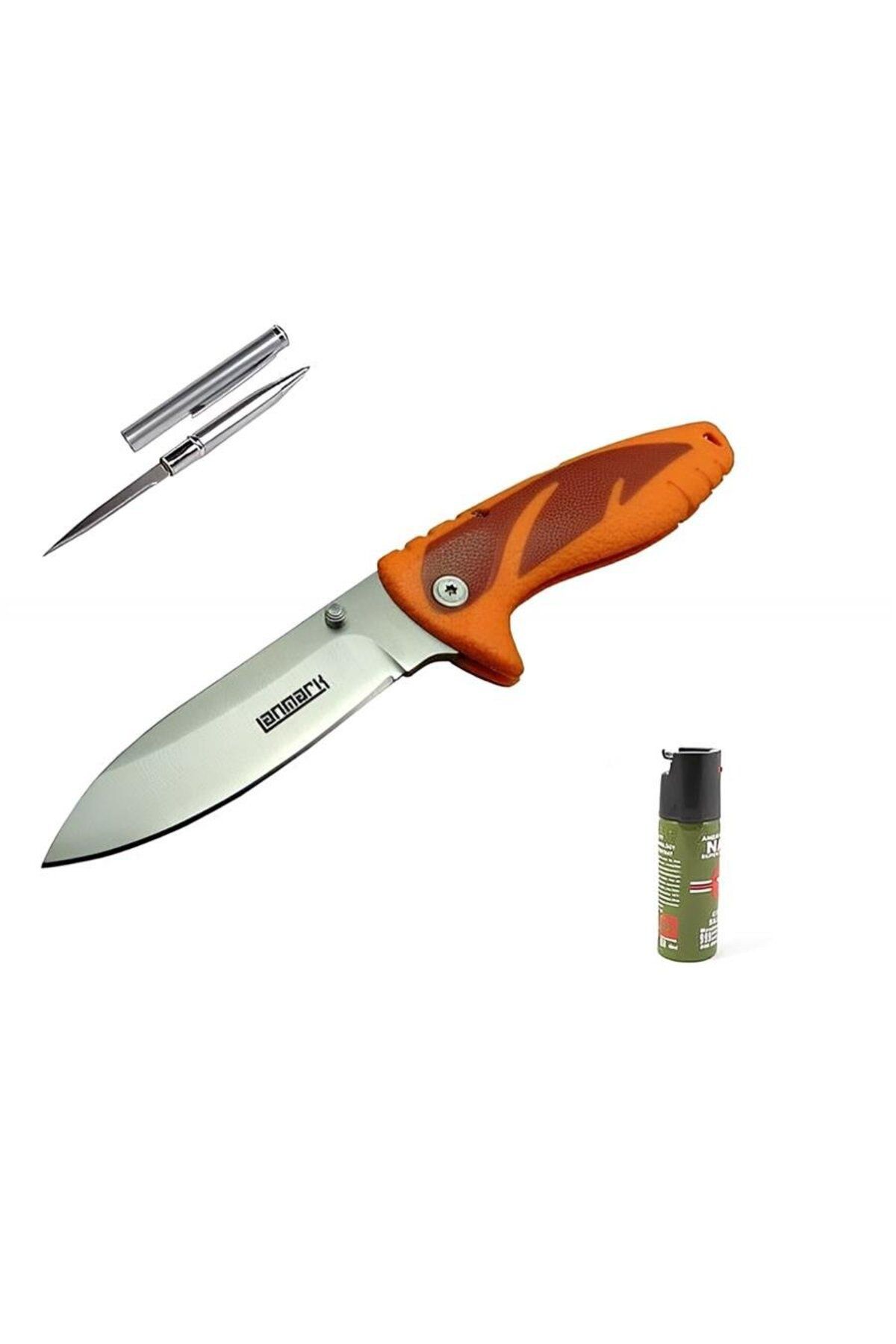 alsepeteavm Kişiye Özel Lanmark Turuncu Çakı FX11-20 CM
