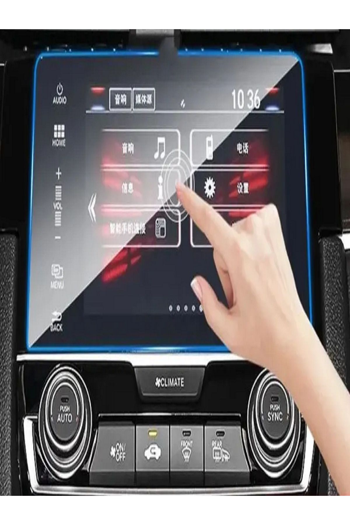 SEMERS Honda Civic 2019 2020 6.2 inc Multimedya Nano Ekran Koruyucu