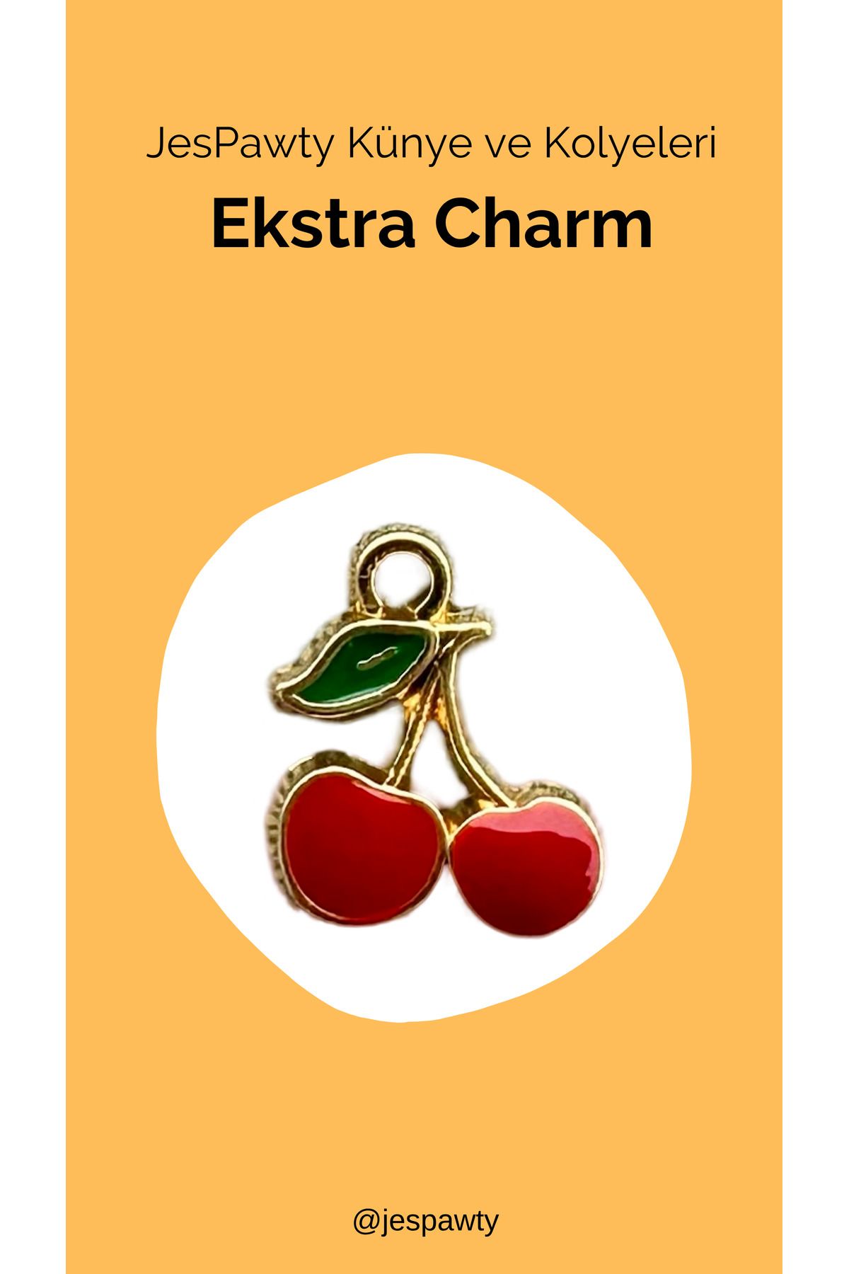 JesPawty Kolye ve Künye İle Uyumlu Charm Altın Kaplama