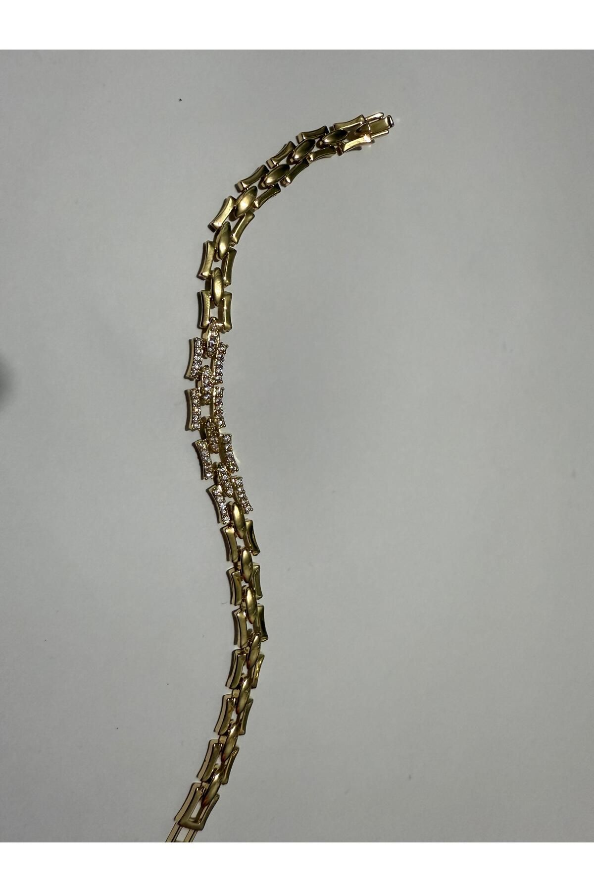 Store 18K Altın Rengi Zirkon Taşlı Xuping Bileklik