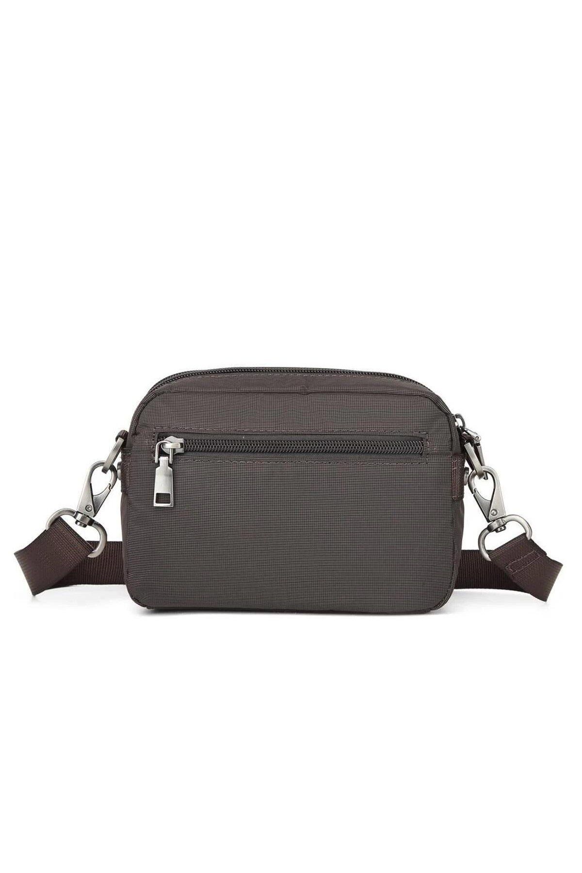 SMART BAGS Su Geçirmez Ayarlanabilir Askılı Çapraz Çanta BC 8708 - Koyu Kahve