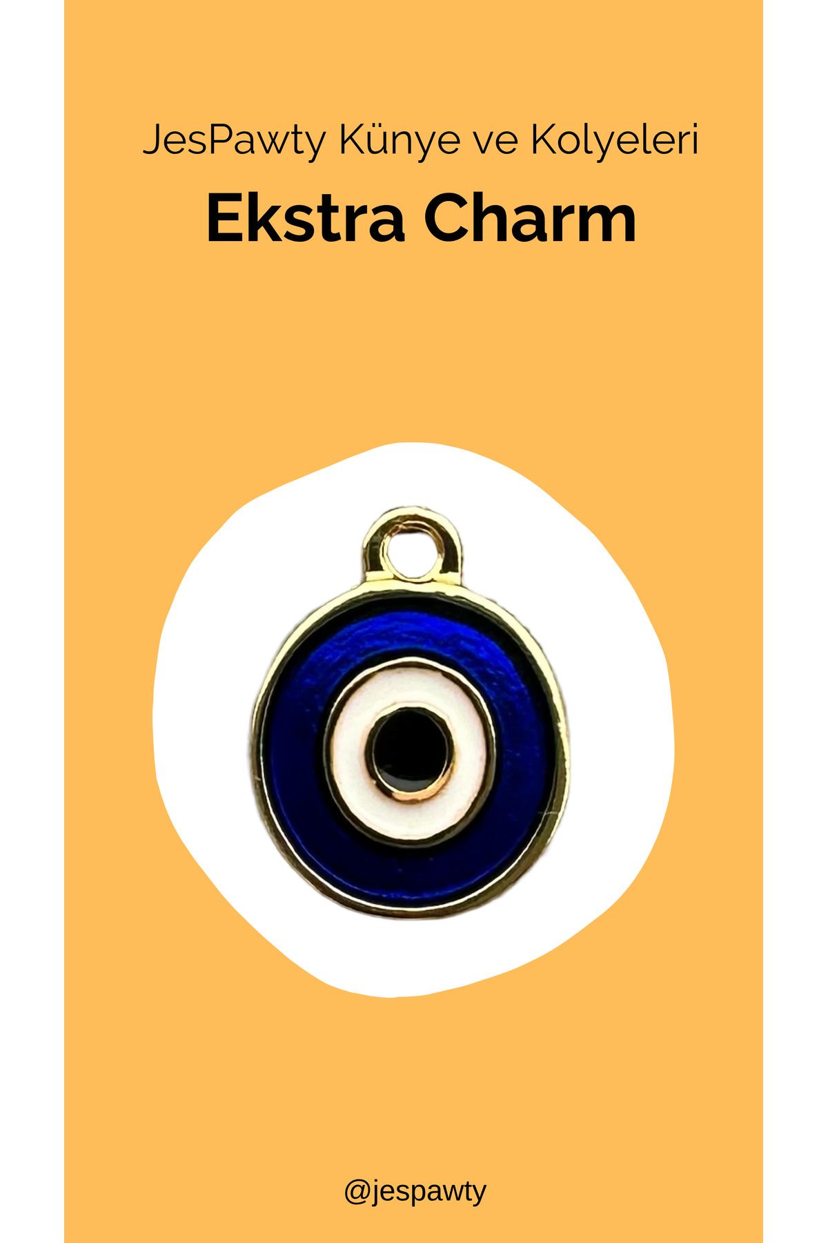 JesPawty Kolye ve Künye İle Uyumlu Charm Altın Kaplama