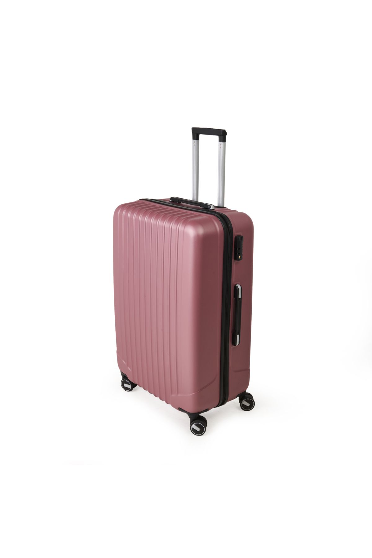 Hoffmanns Travel Line Büyük Boy ABS Valiz - Gülkurusu - 76x52x30 cm