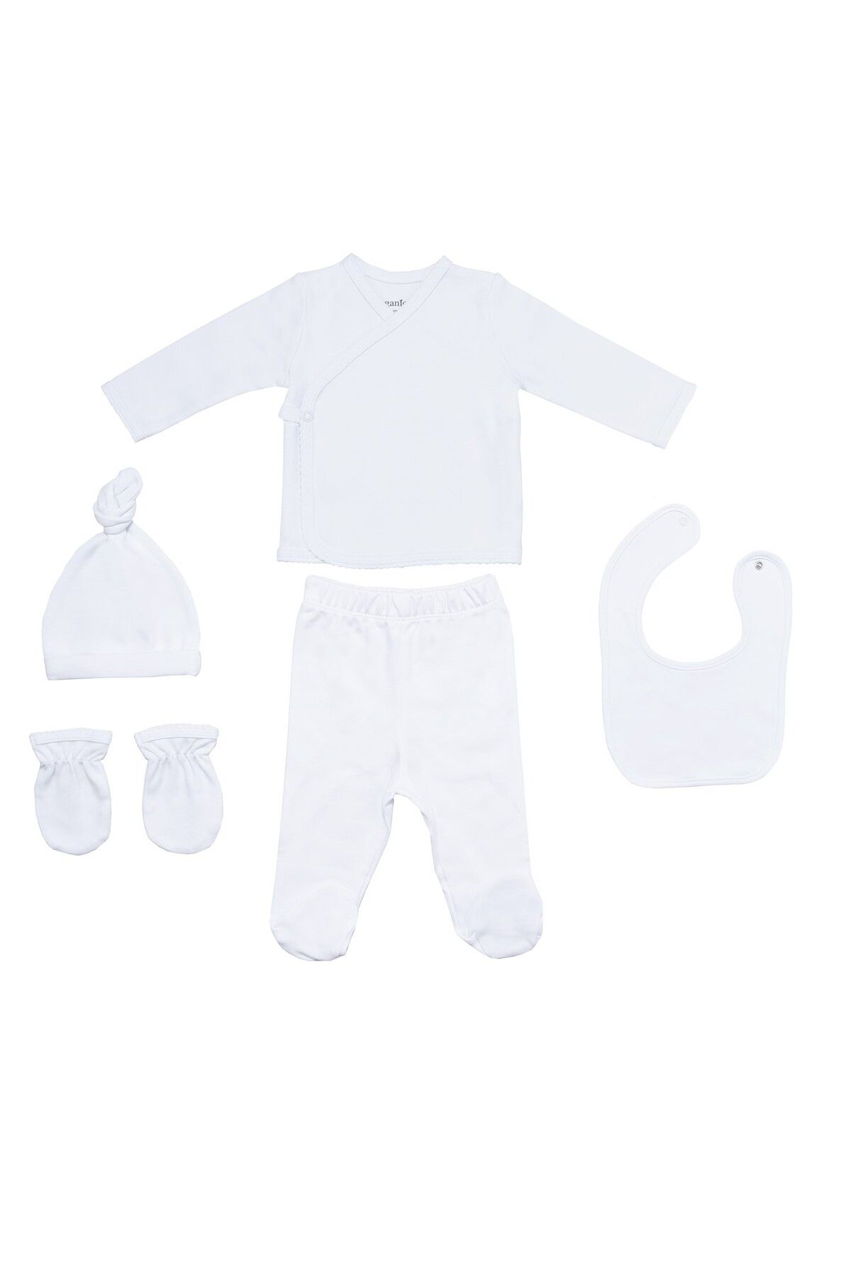OrganicKid %100 Organik Pamuk 5'li Hastane Çıkışı Seti