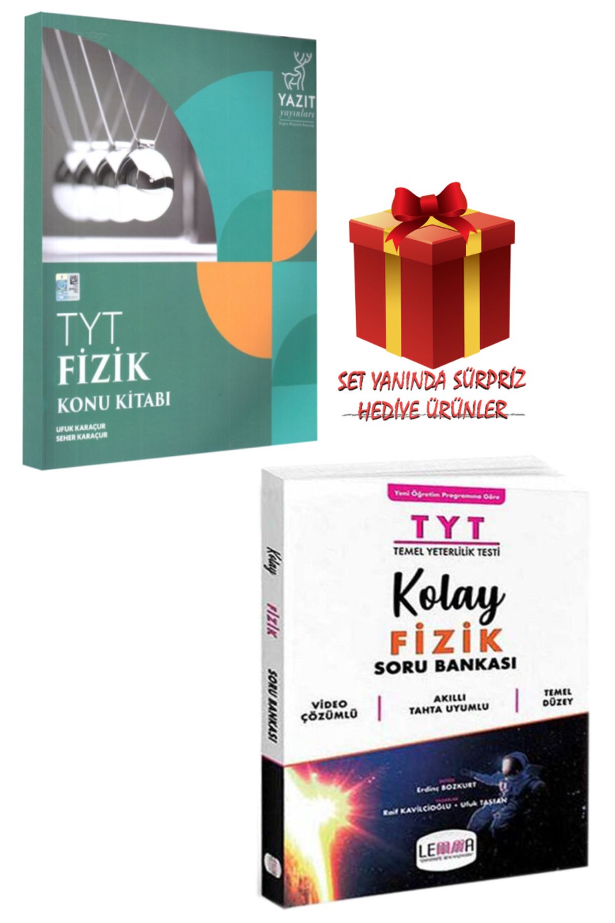 Yazıt Yayınları TYT Fizik Konu Kitabı + TYT Fizik Soru Bankası + Hediye