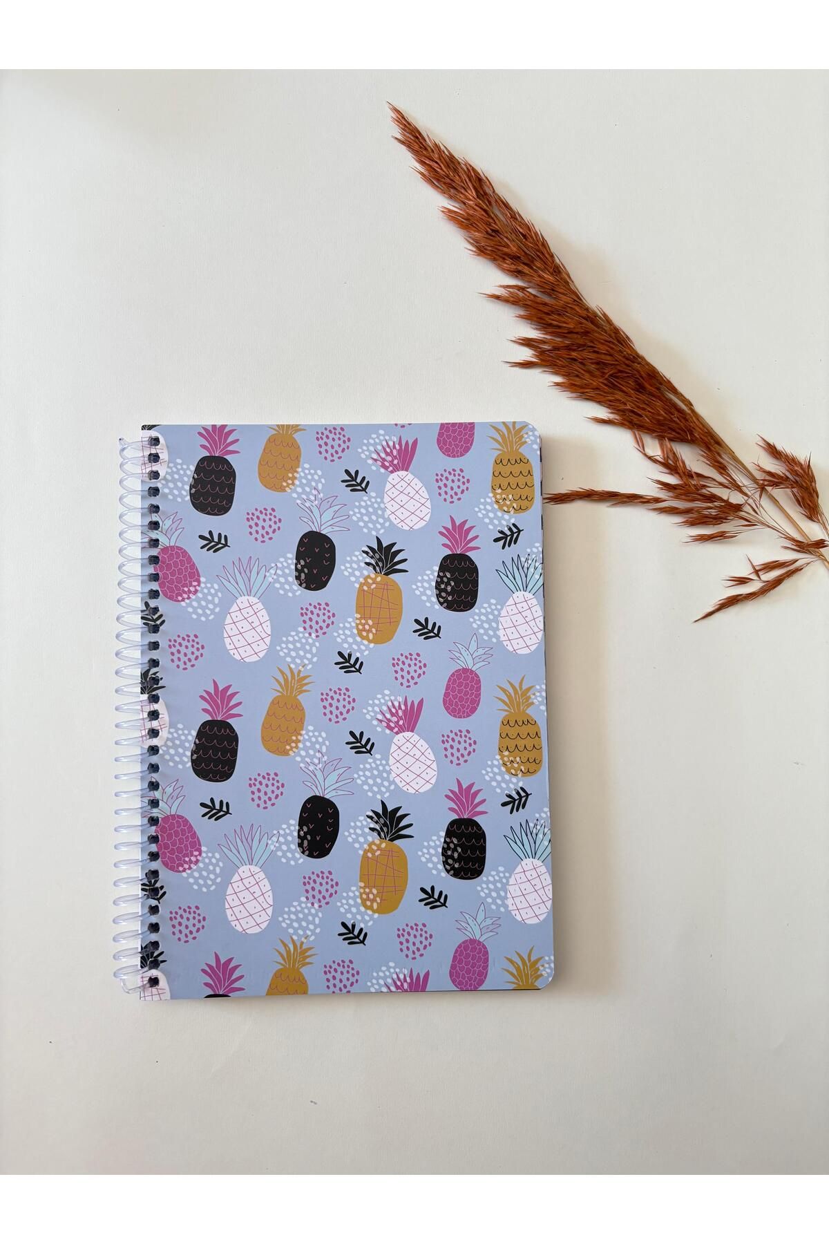 Adalinhome Atakids Lizy Çizgili Spiralli Okul Not Defteri | 12 x 15 cm | 100 Yaprak