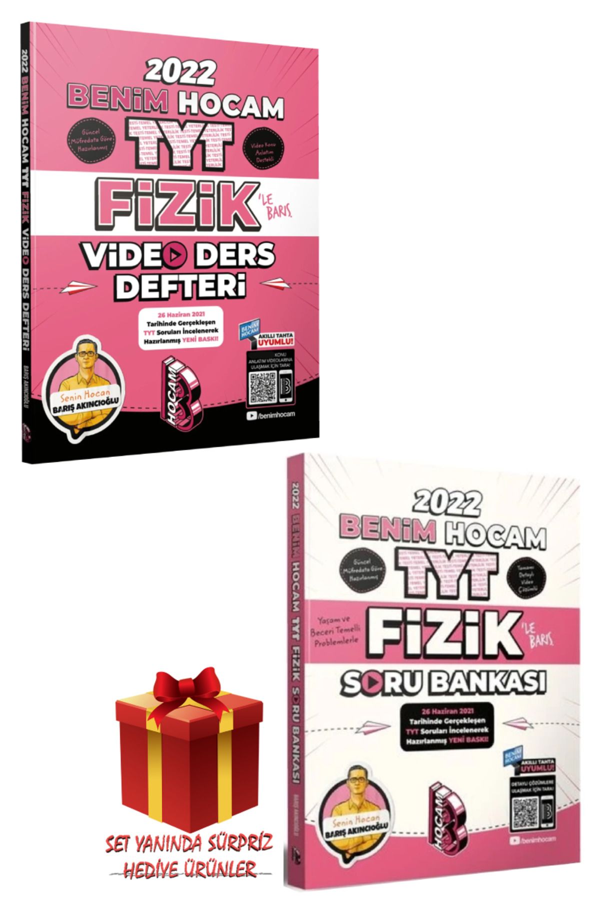 Panem Yayınları Benim Hocam TYT Fizik Video Ders Defteri + TYT Fizik Soru Bankası + Hediye