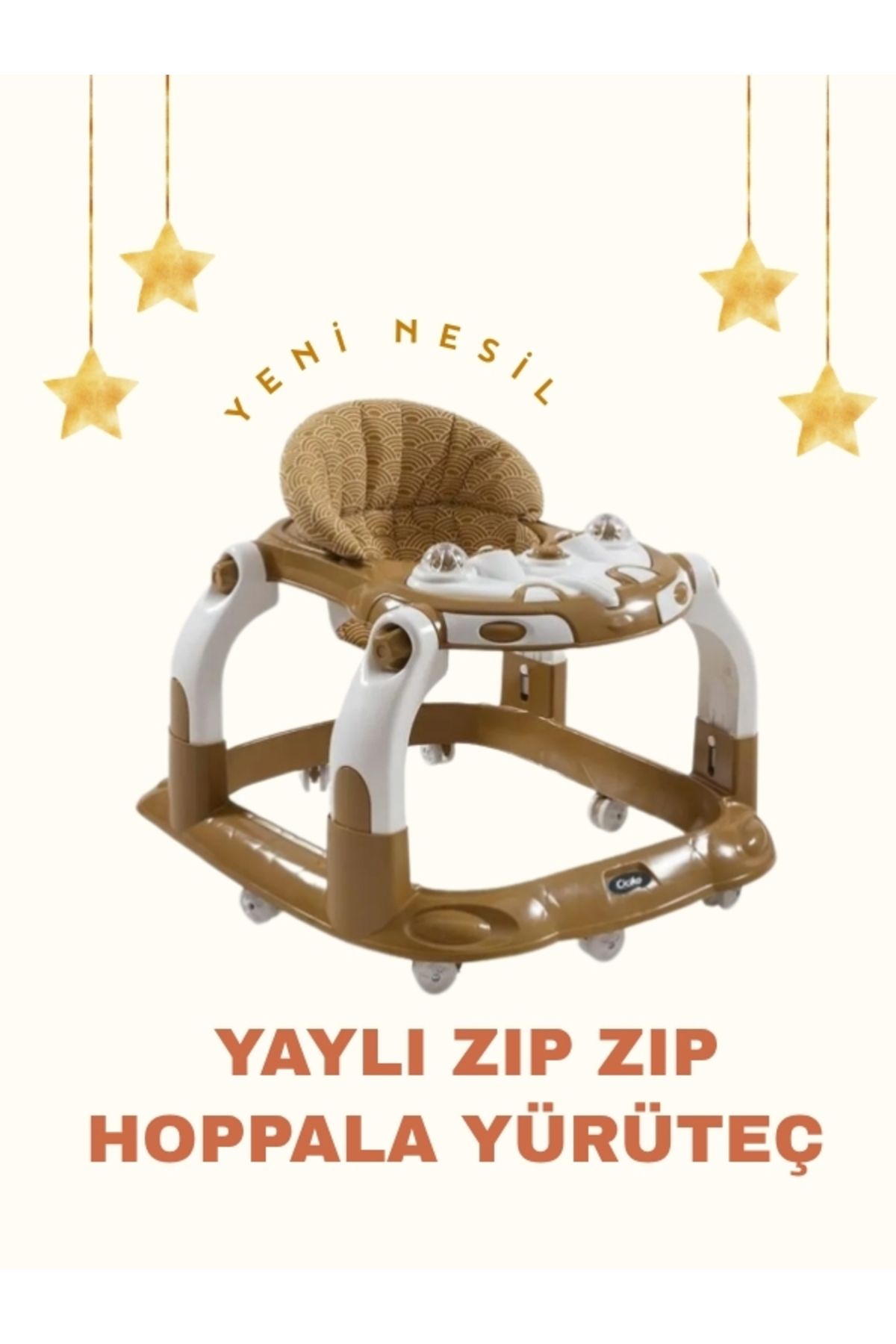 modabebekler Koltuklu Yaylı zıp zıp hoppala Robot Oyuncaklı Yürüteç Yürüme Yardımcısı
