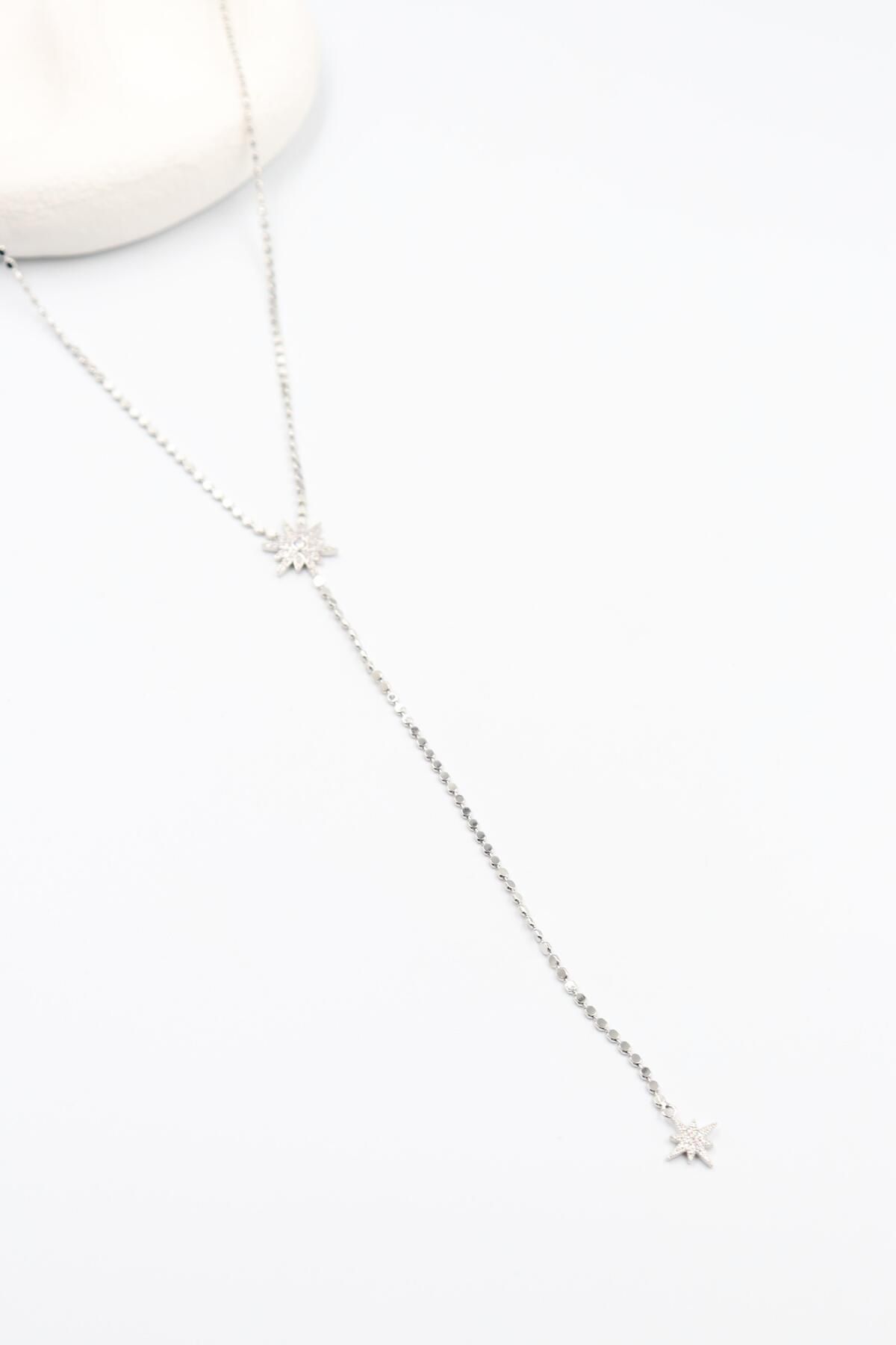 BY CANSU ACCESSORİES Jasmin VIP Silver Kolye