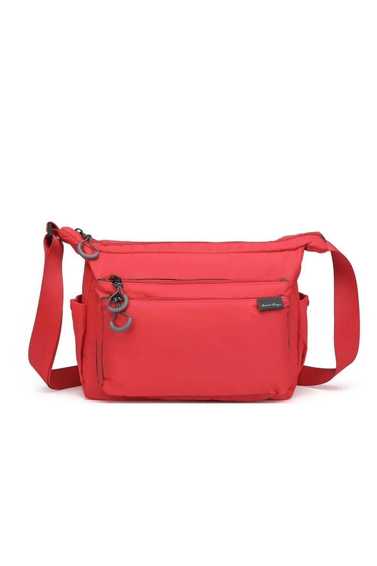 SMART BAGS Ekstra Hafif Kumaş Postacı Çantası BC 3146 - Kırmızı