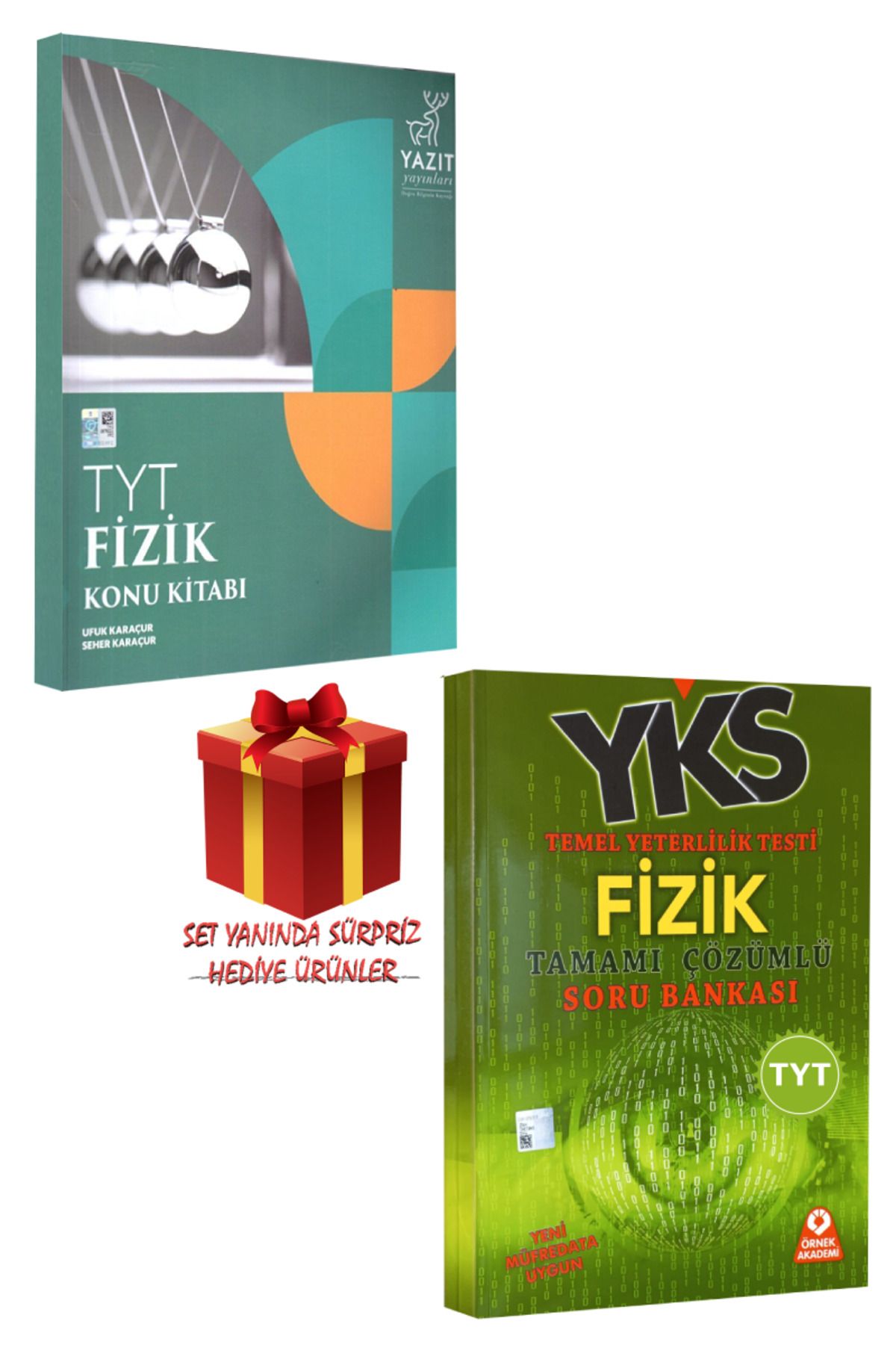 Yazıt Yayınları TYT Fizik Konu Kitabı+YKS-TYT Tamamı Çözümlü Fizik Soru Bankası+Hediye