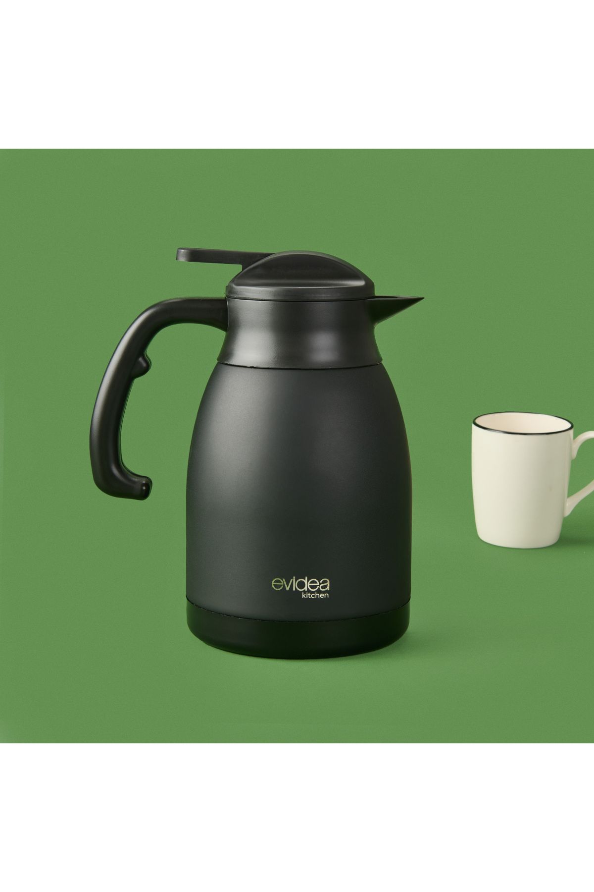 Evidea Kitchen Çay Termosu - Siyah - 1,5 lt