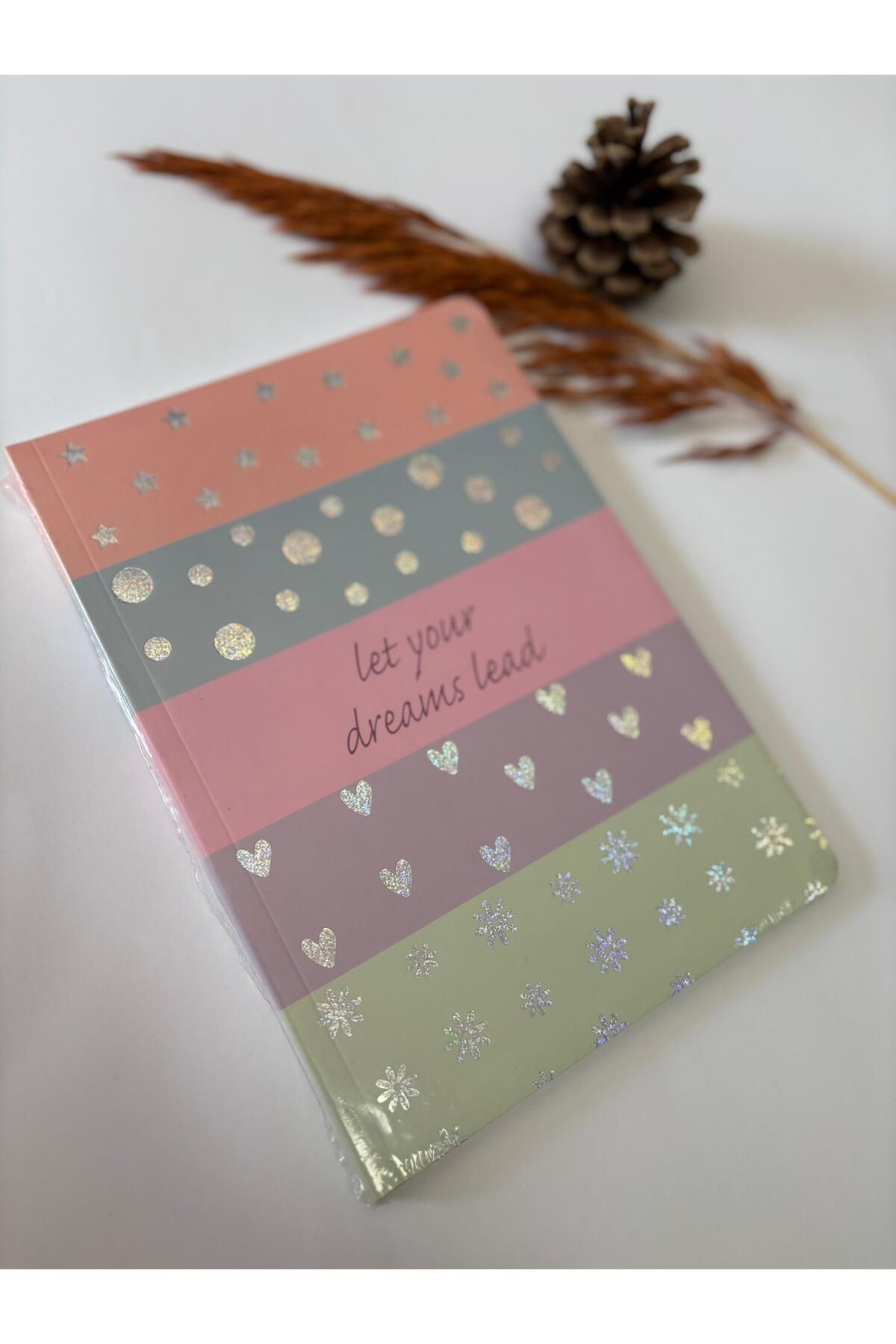 Adalinhome Atakids Lizy Çizgili Okul Not Defteri | 15 x 21 cm | 80 Yaprak | Sert Kapak