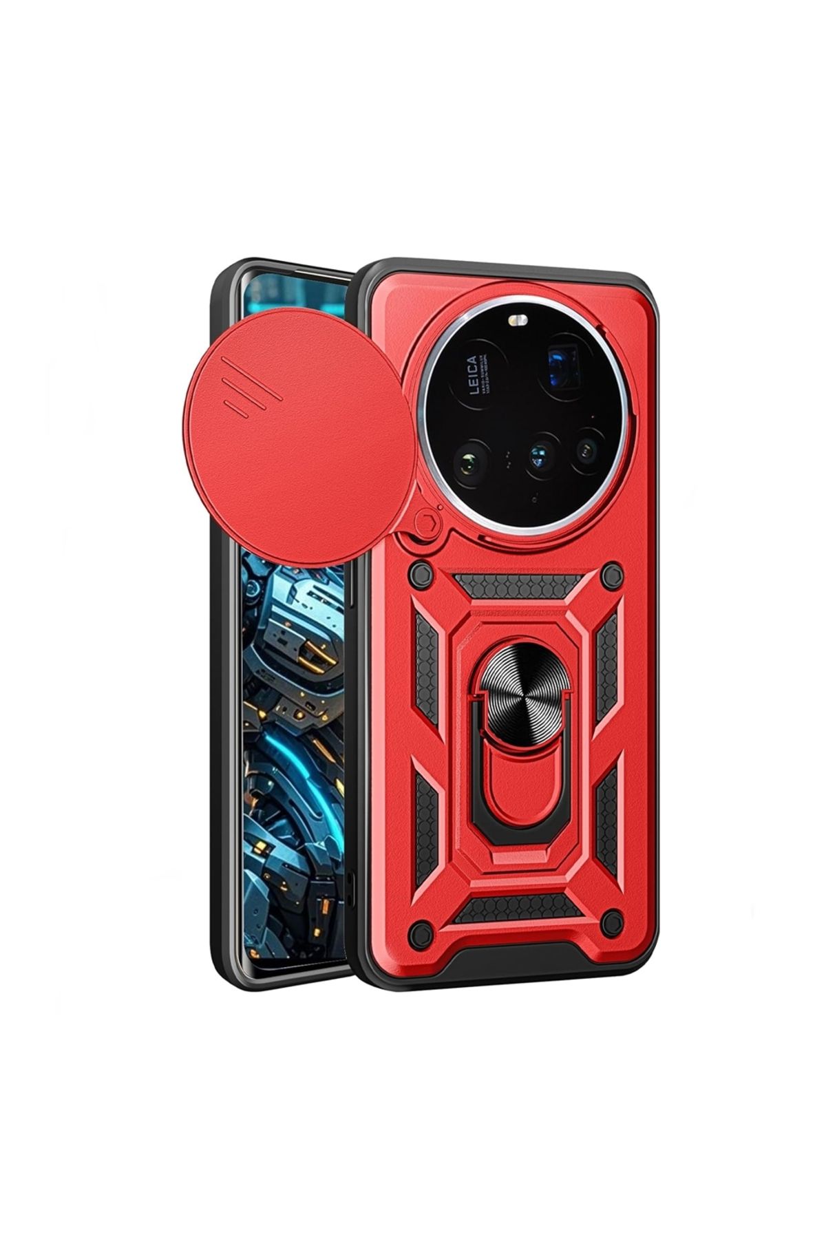 Apsuwa Xiaomi 15 Ultra Kılıf Pars Yüzüklü Standlı Darbe Korumalı