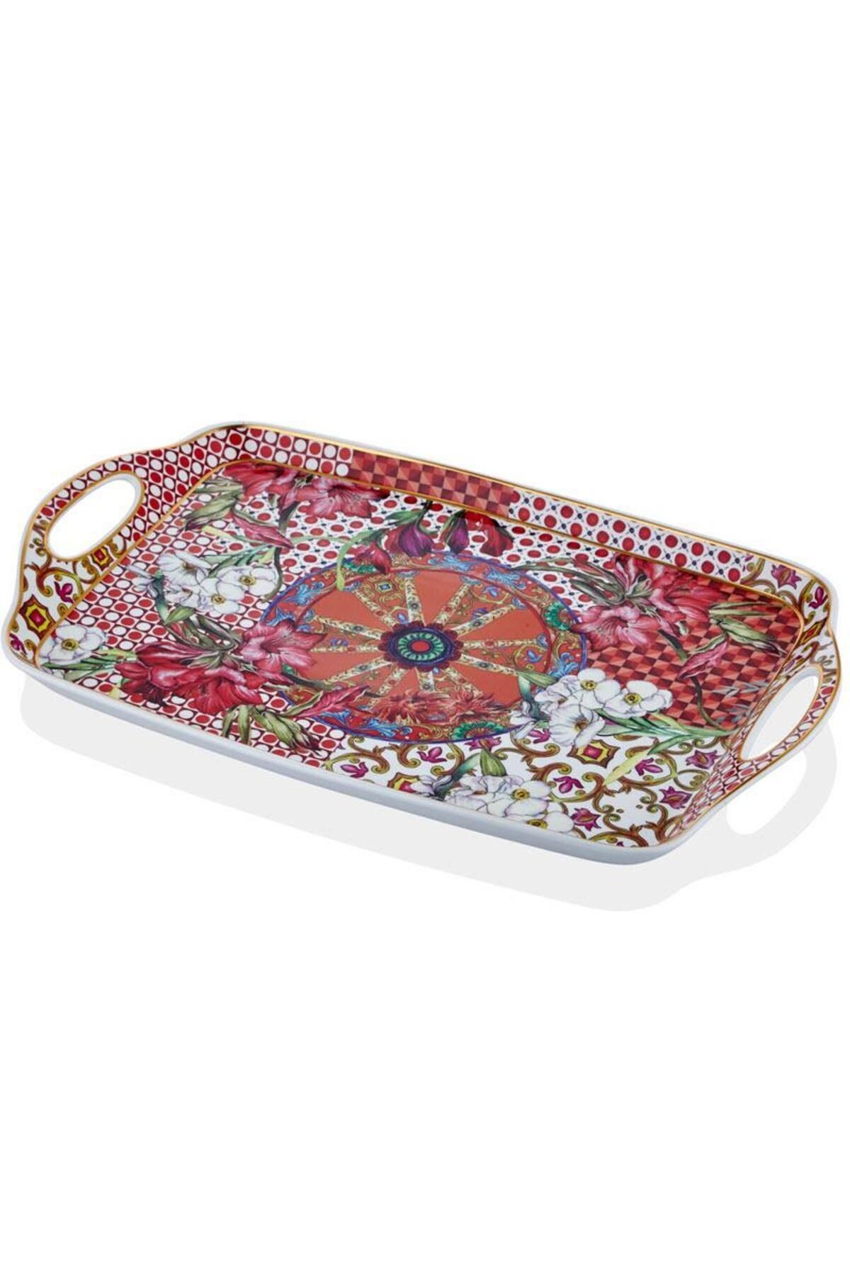 La madore LILYUM DESENLI KULPLU TEPSI 46,5X29X3,5 CM