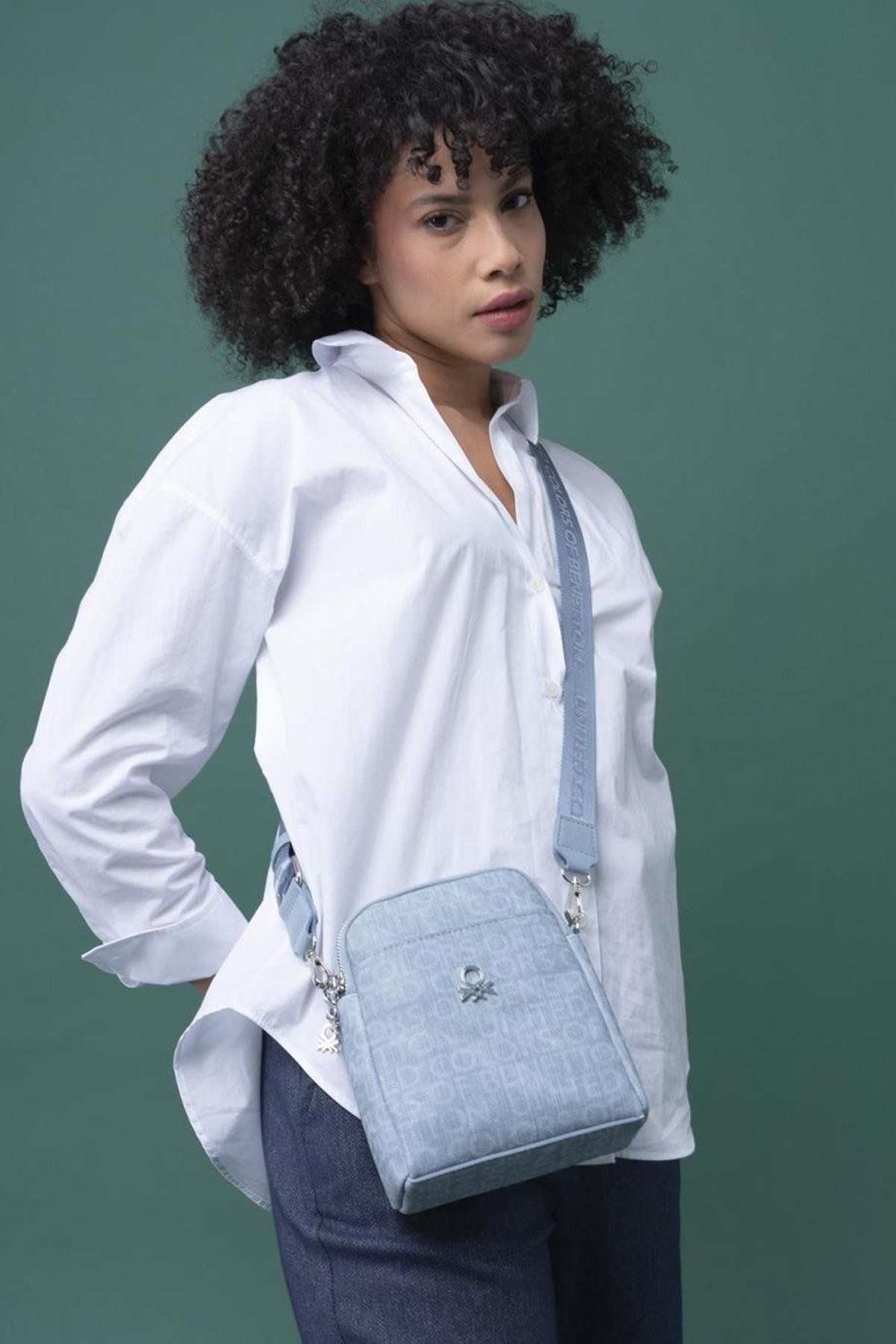 United Colors of Benetton Kadın Çapraz Çanta BNT 1294 - Mavi