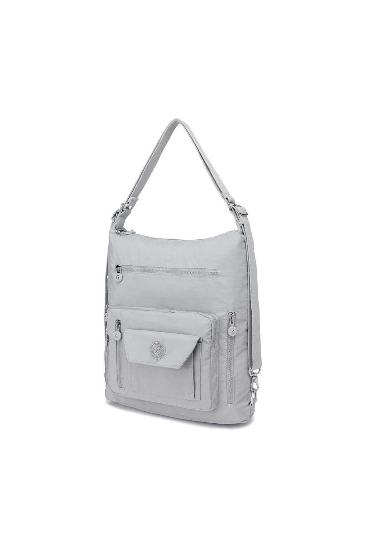 SMART BAGS Hem Sırt Hem de Omuz Kadın Çantası BC 1205 4001 - Açık Gri